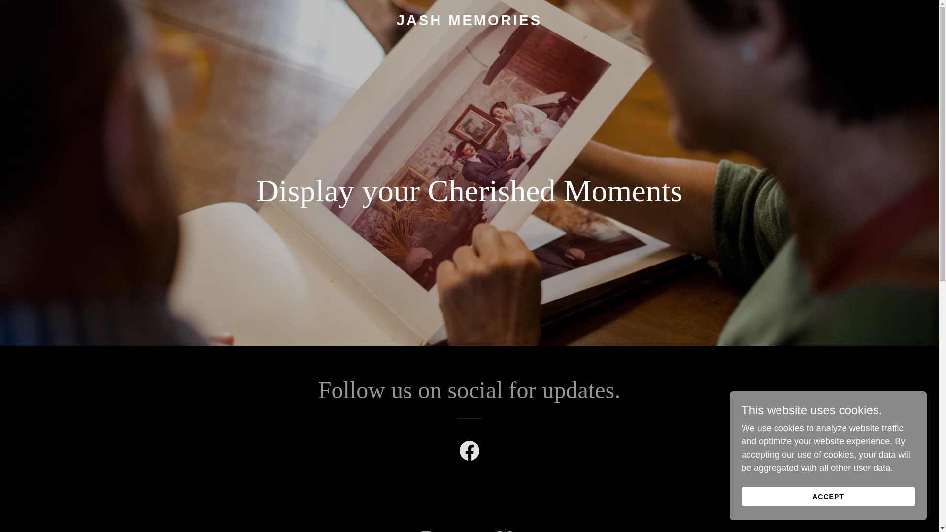 website screenshot of https://jashmemories.au/