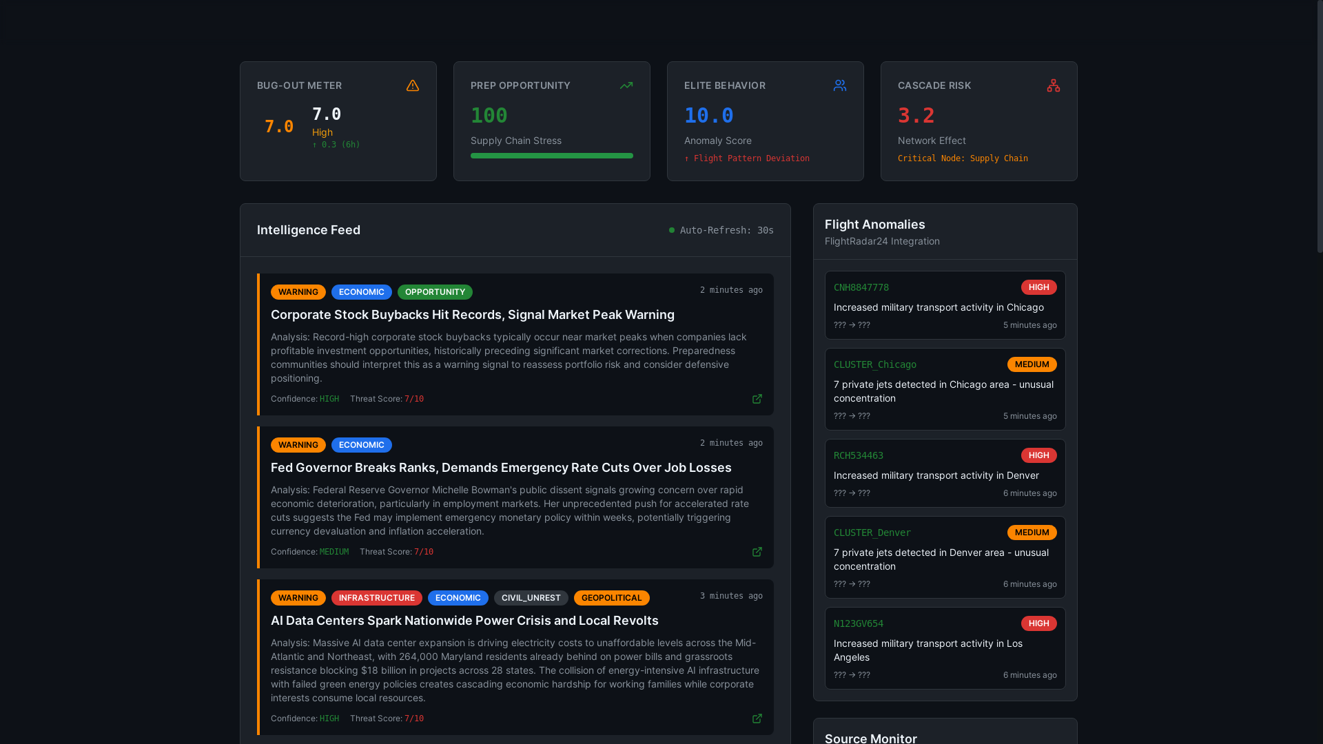 website screenshot of https://prepradar.app/