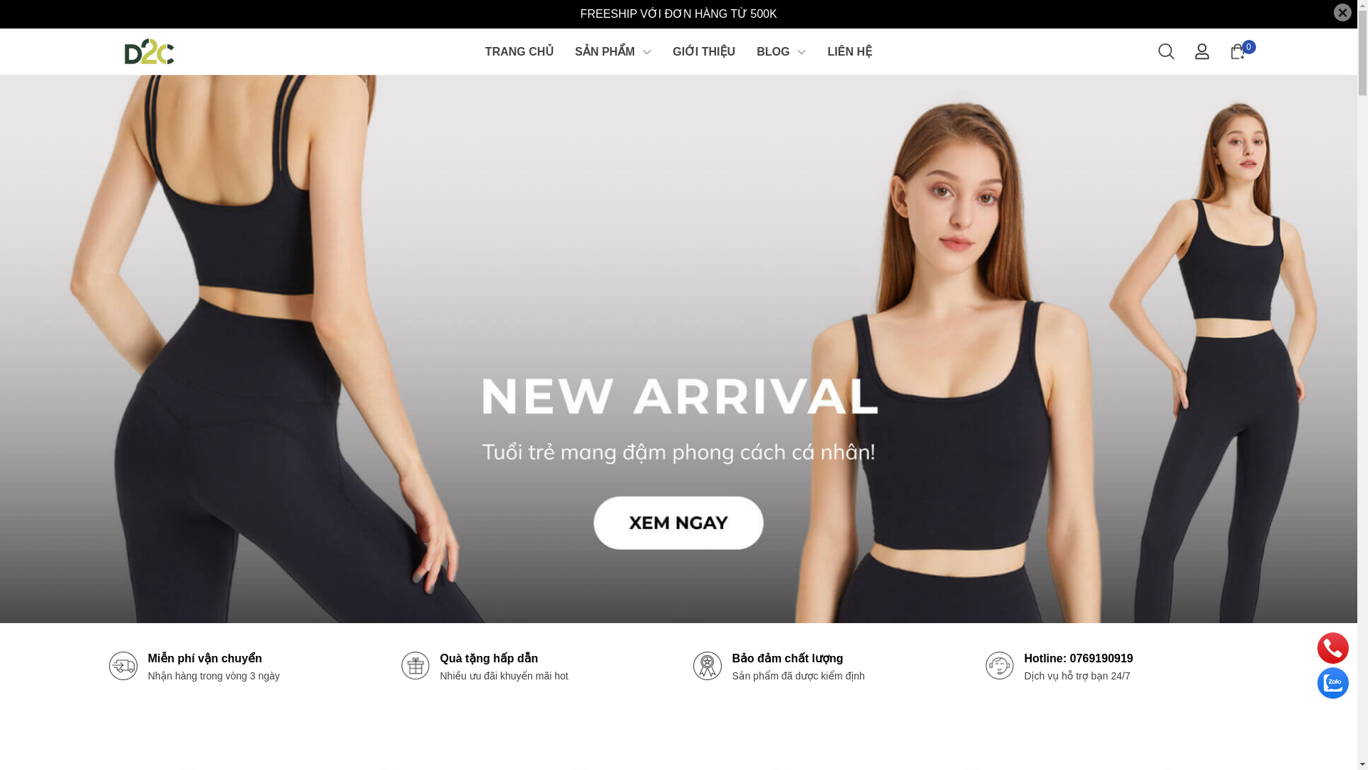 website screenshot of https://d2c-vietnam.com/