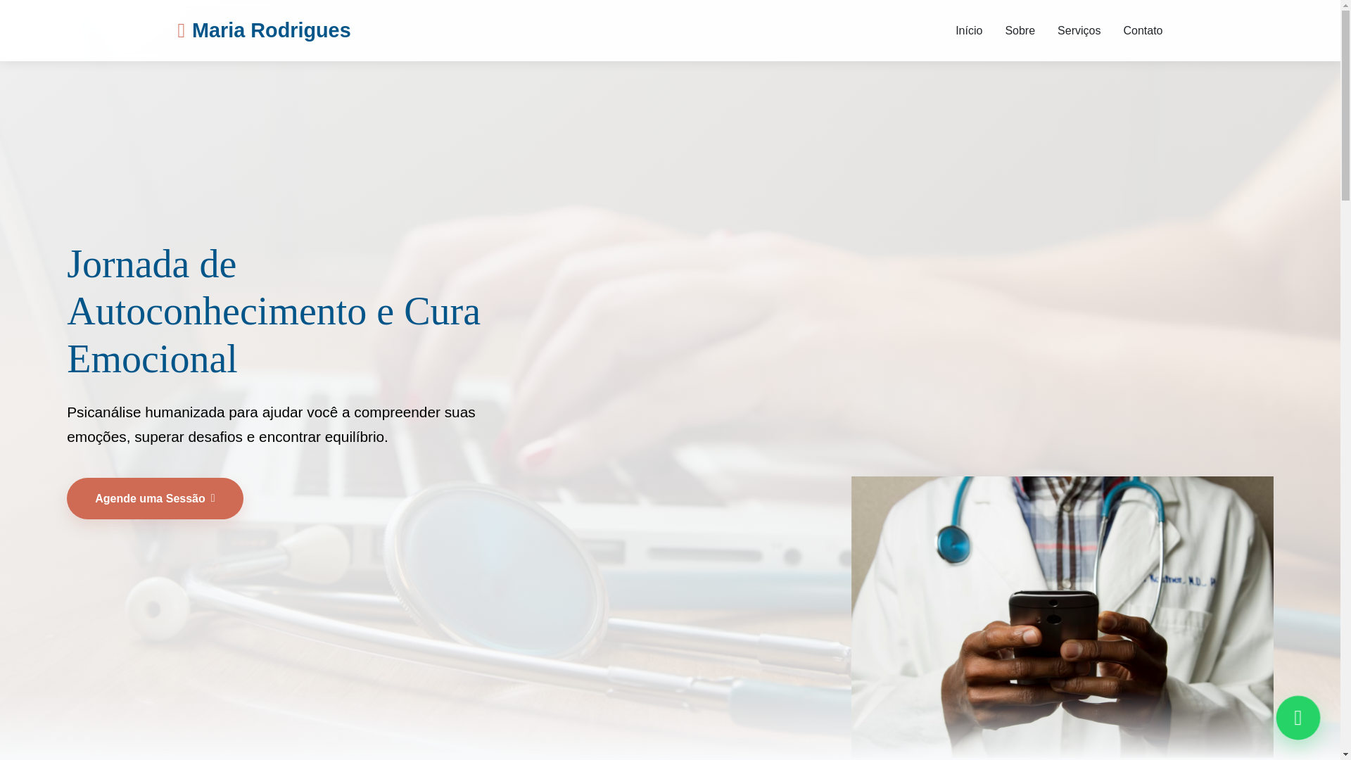 website screenshot of https://mariarodriguespsicanalista.com.br/