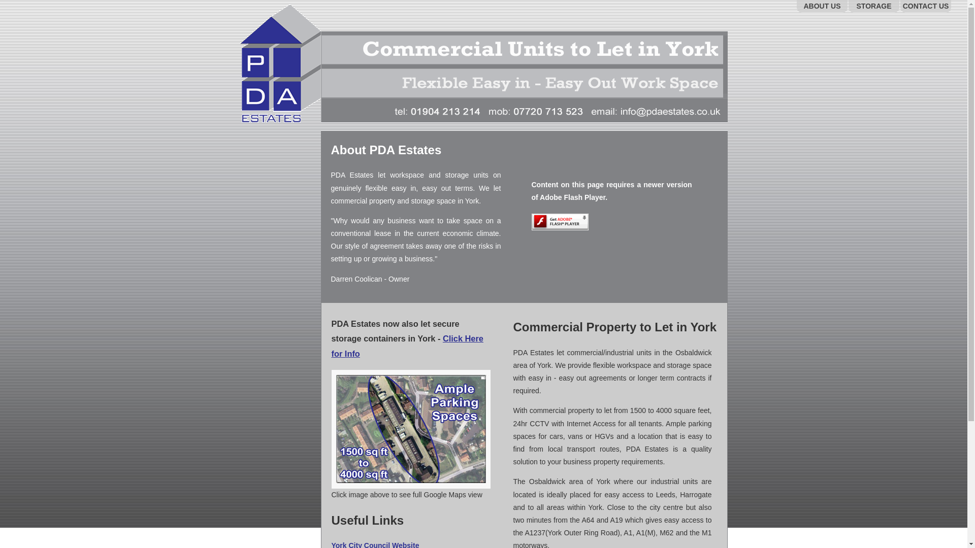 website screenshot of https://pdaestates.pages.dev/