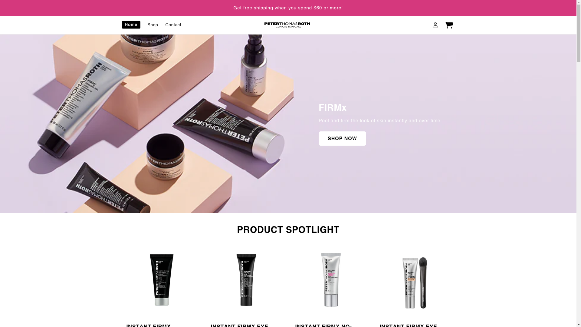website screenshot of https://peterthomasrothess.shop/