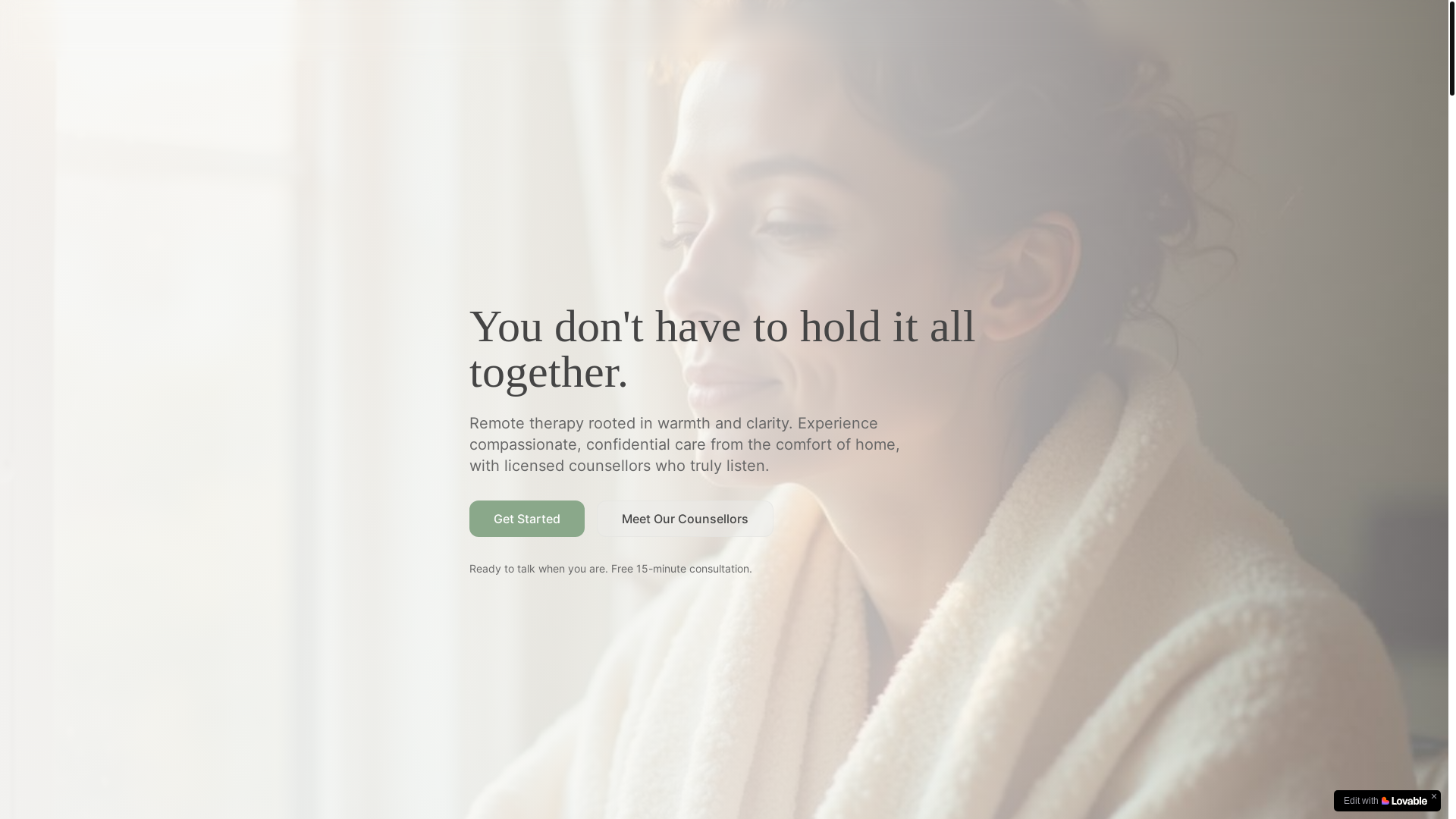 website screenshot of https://lumahari.com/