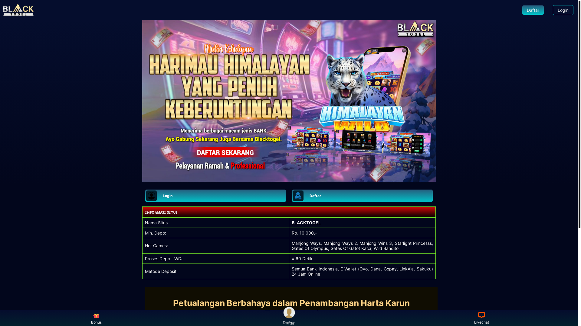 website screenshot of https://petualangan-berbahaya-penambangan-harta-karun-tersembunyi.pages.dev/