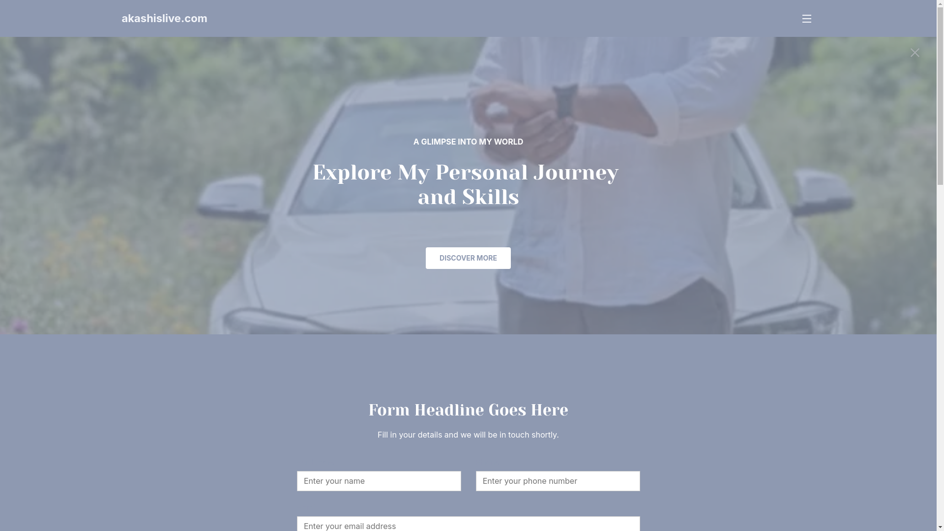 website screenshot of https://akashislive.com/