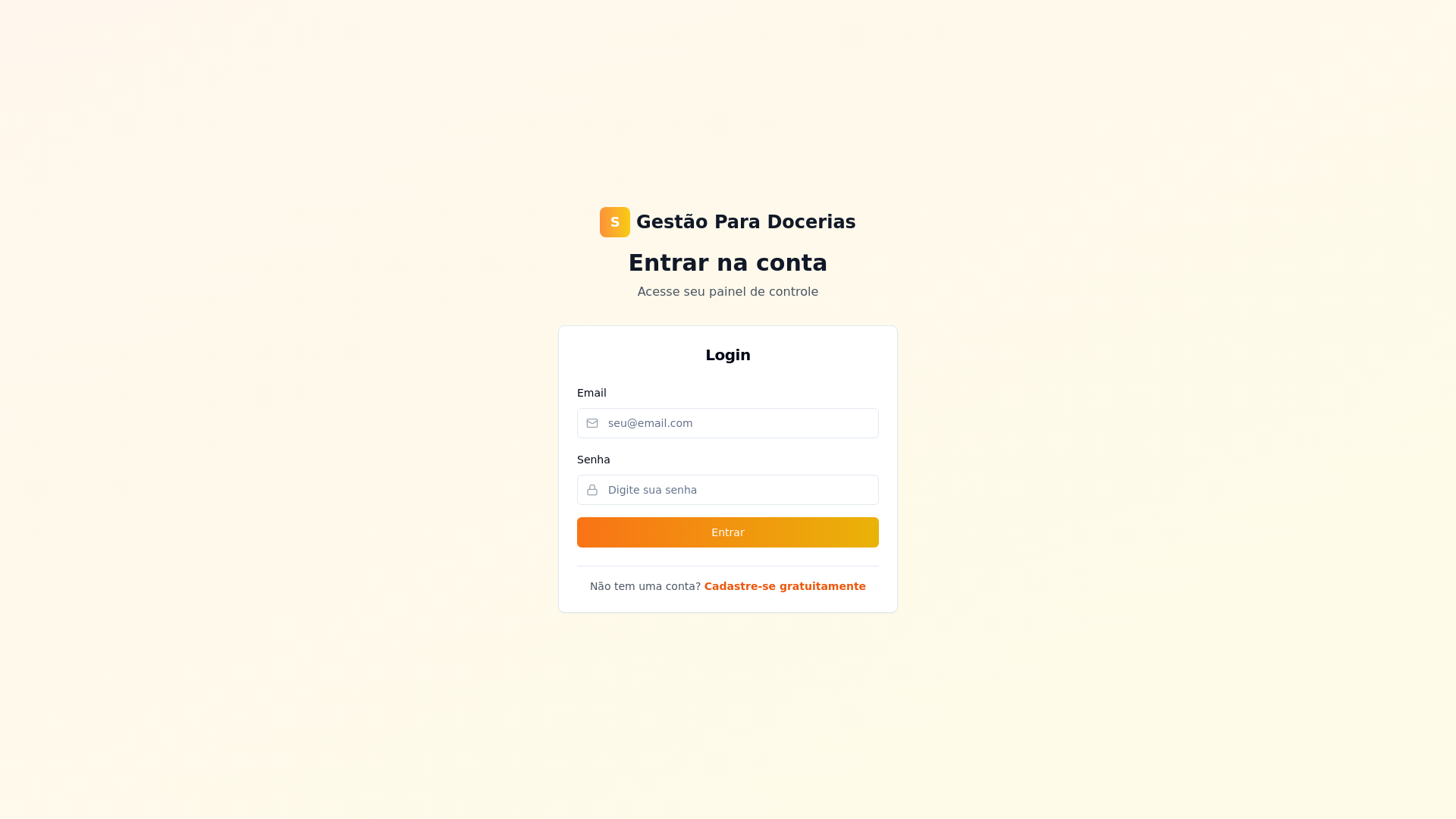website screenshot of https://gestaocardapio.com.br/