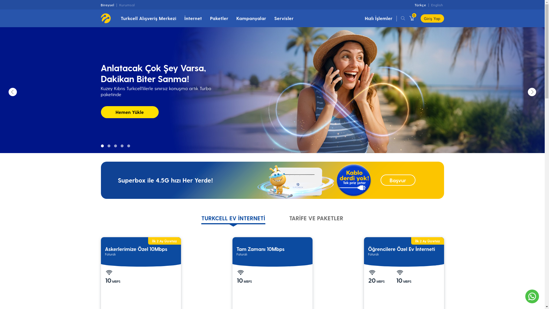 website screenshot of https://kktcell.com/