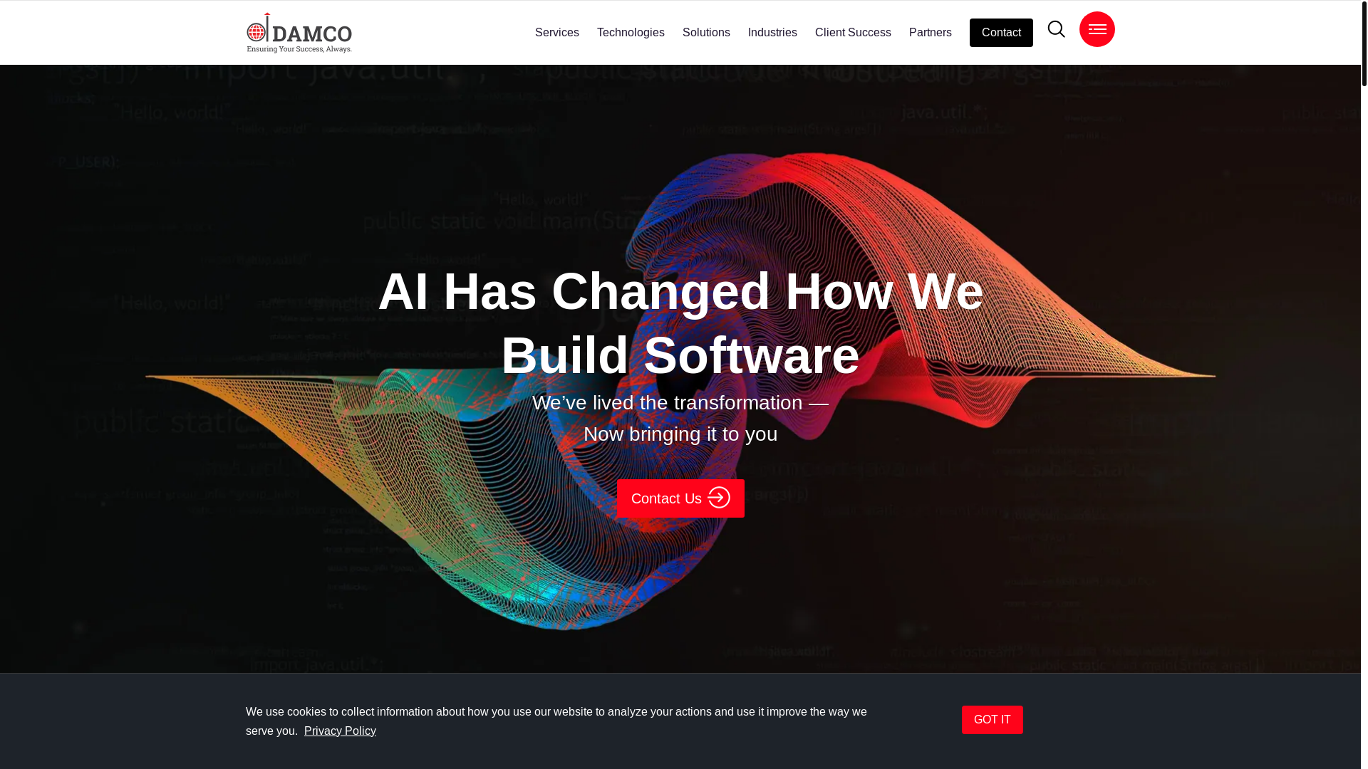 website screenshot of https://damcoenterprises.com/