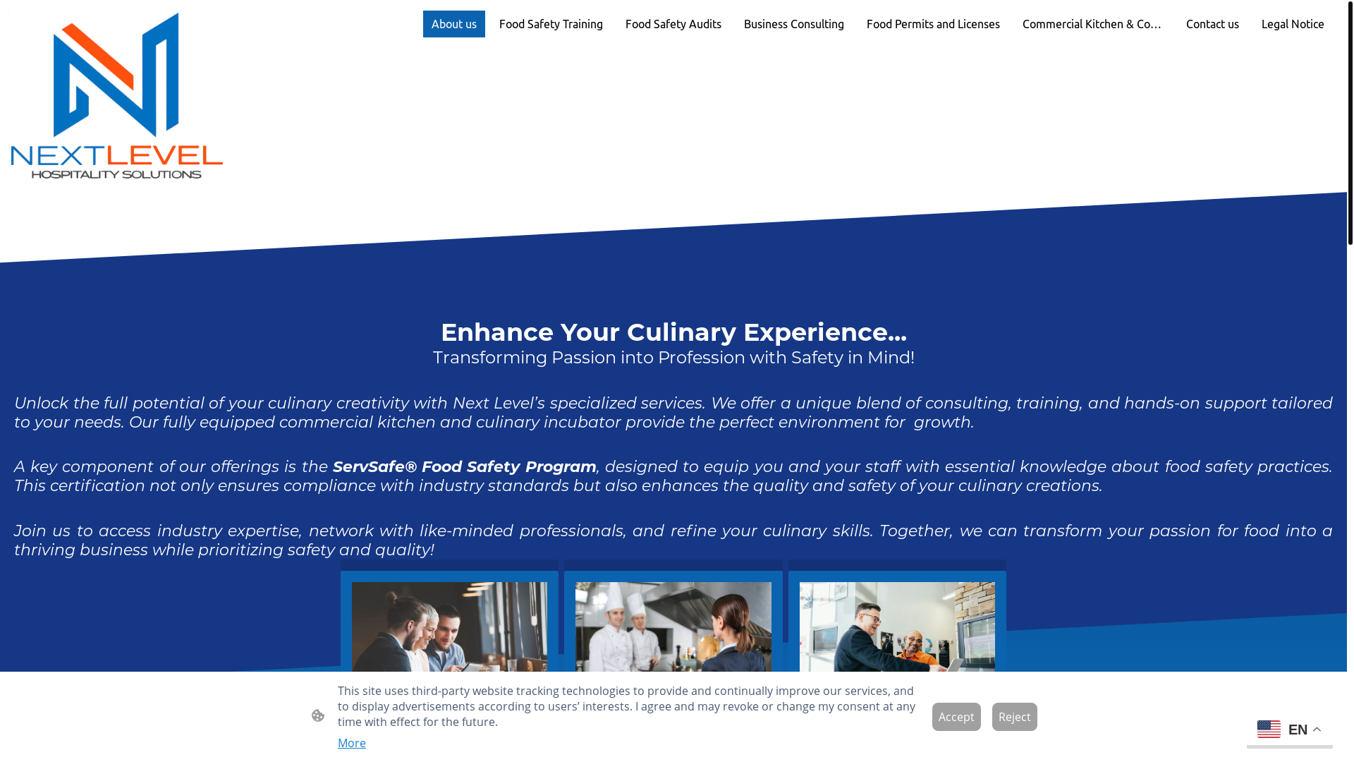 website screenshot of https://foodtrustsolutions.com/