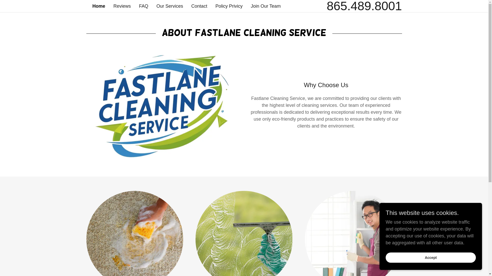 website screenshot of https://fastlanecleaningservice.com/