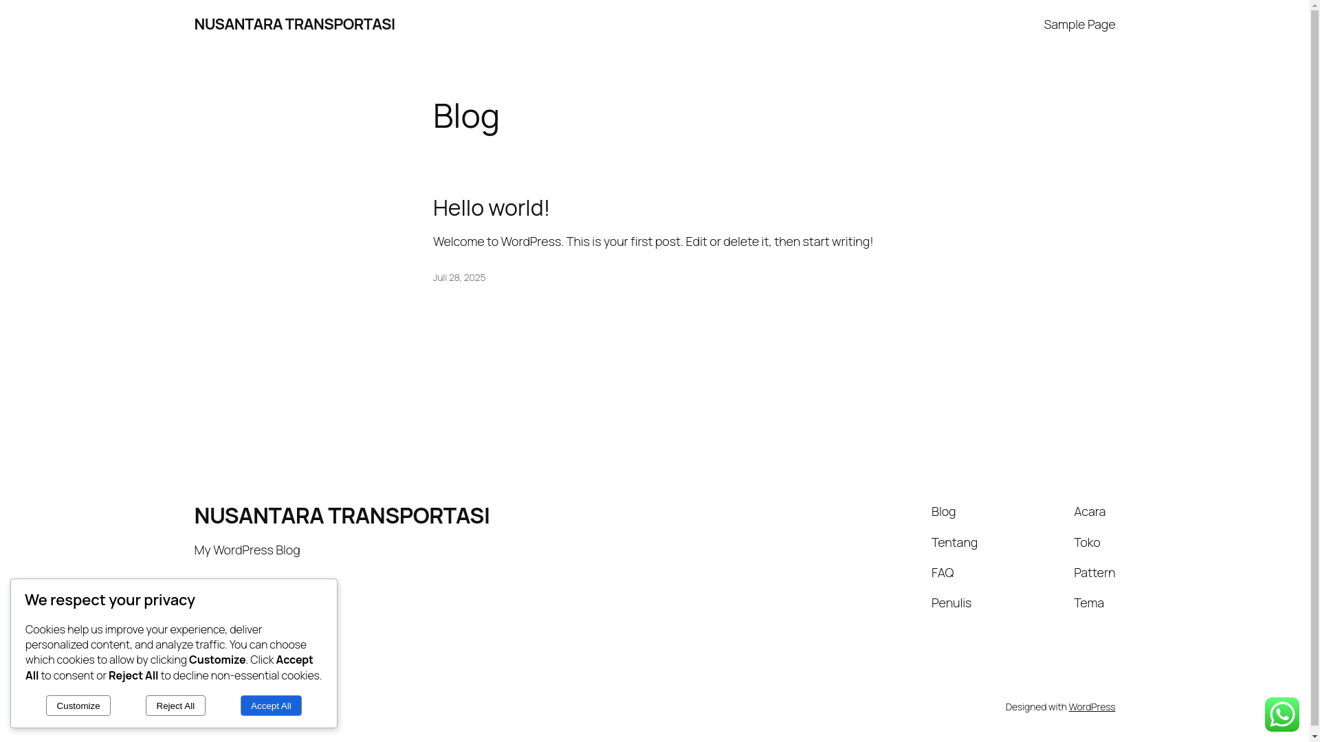 website screenshot of https://ellittravel1.my.id/