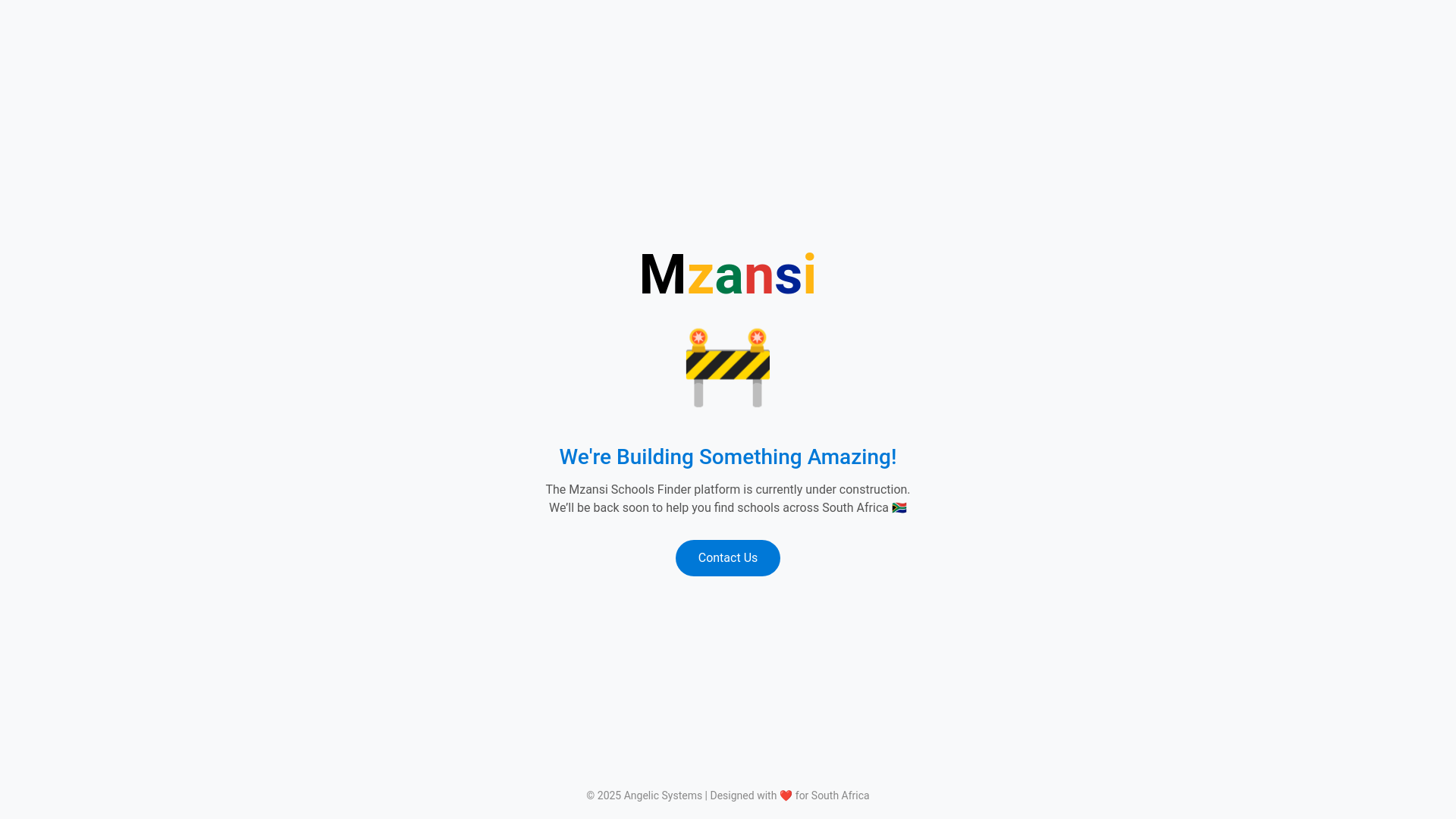website screenshot of https://mzansischoolsfinder.co.za/