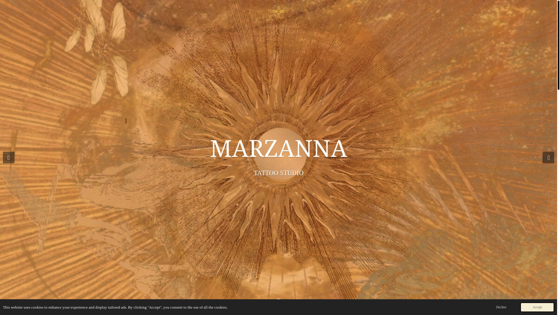website screenshot of https://marzannatattoostudio.com/