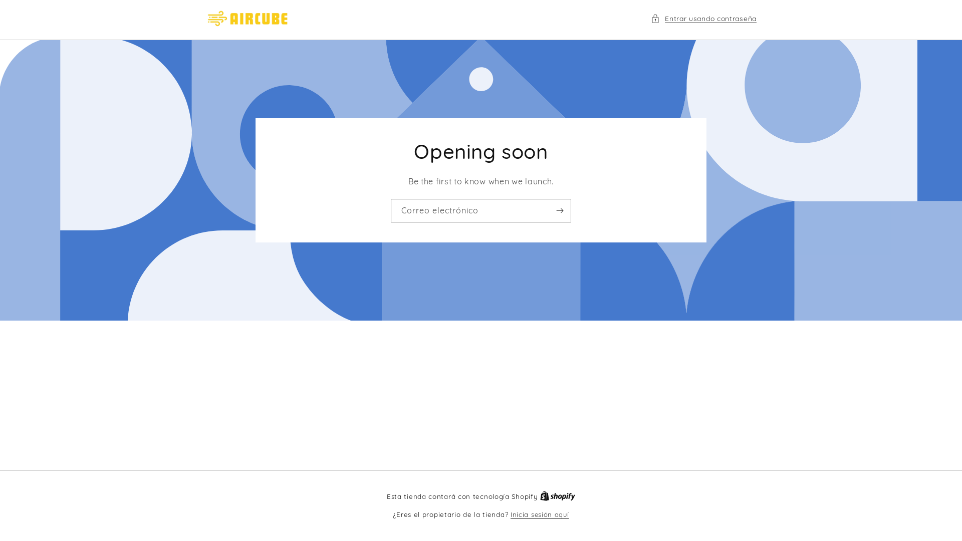 website screenshot of https://getaircube.com/