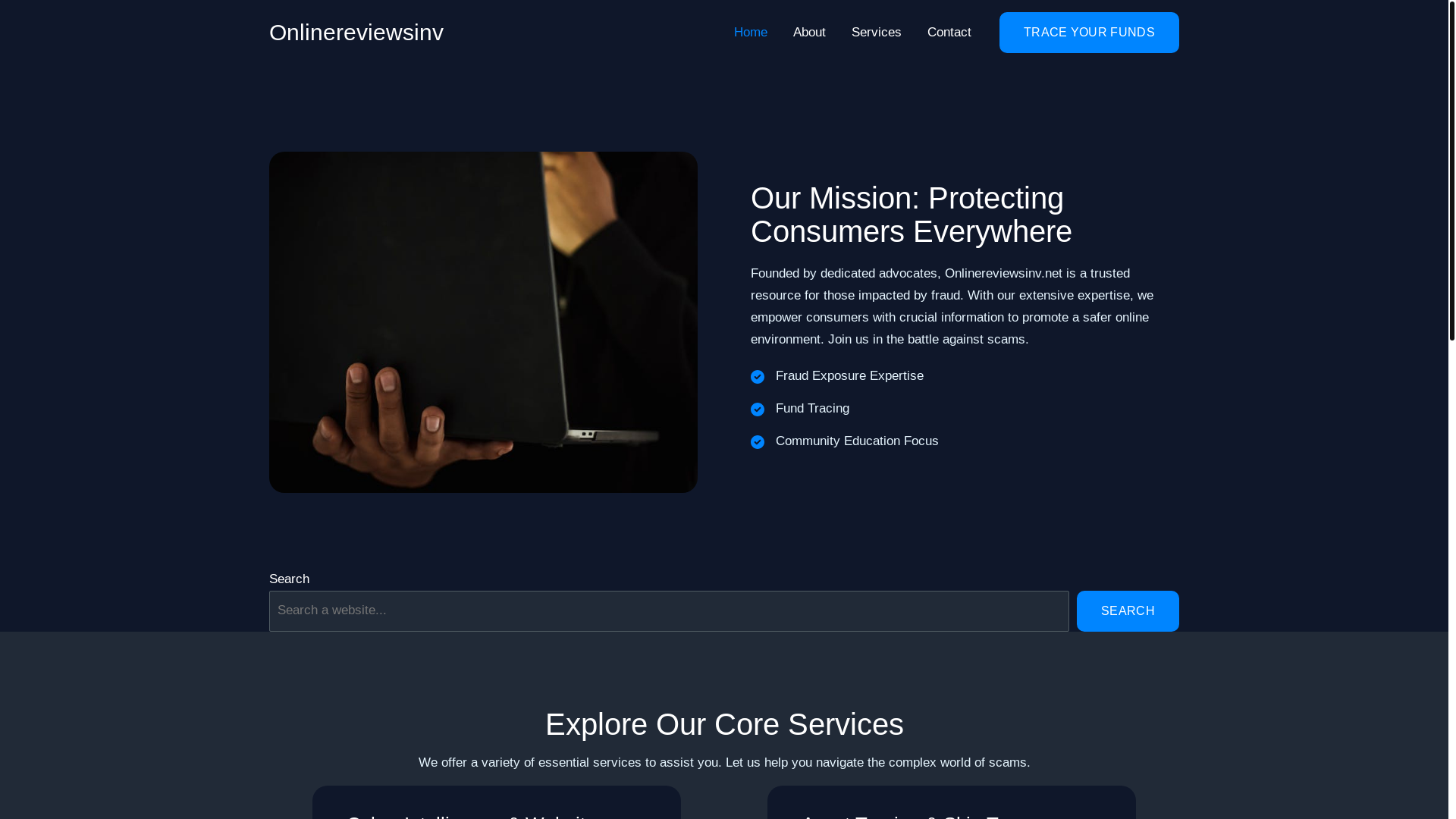 website screenshot of https://exposereviewsafe.net/