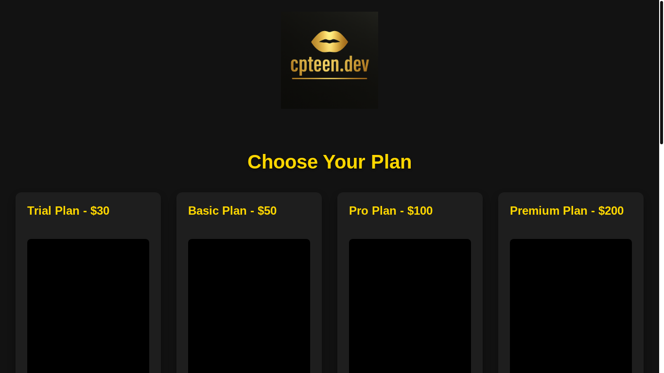 website screenshot of https://cpteen.dev/