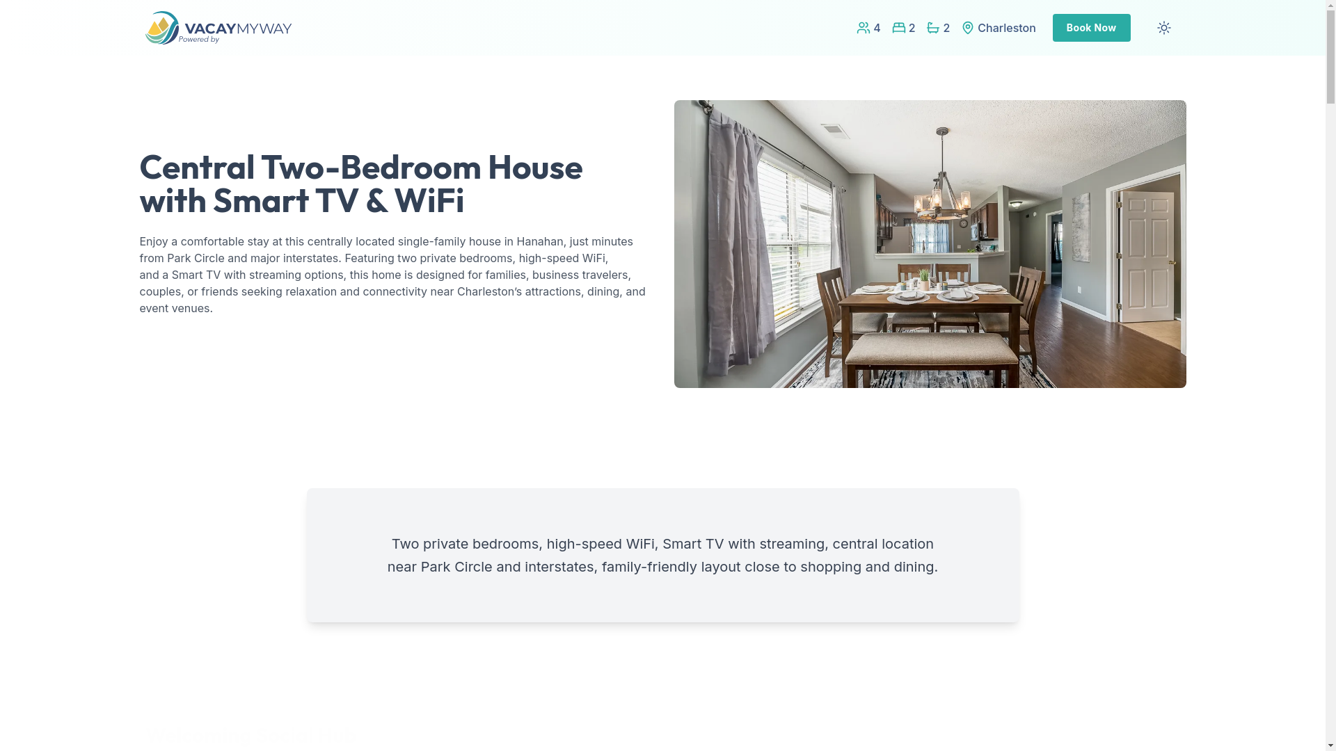 website screenshot of https://blissfulhanahan.holiday/