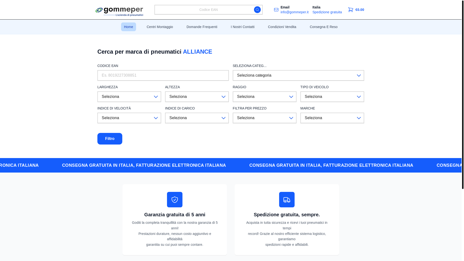 website screenshot of https://prontogomme.pages.dev/
