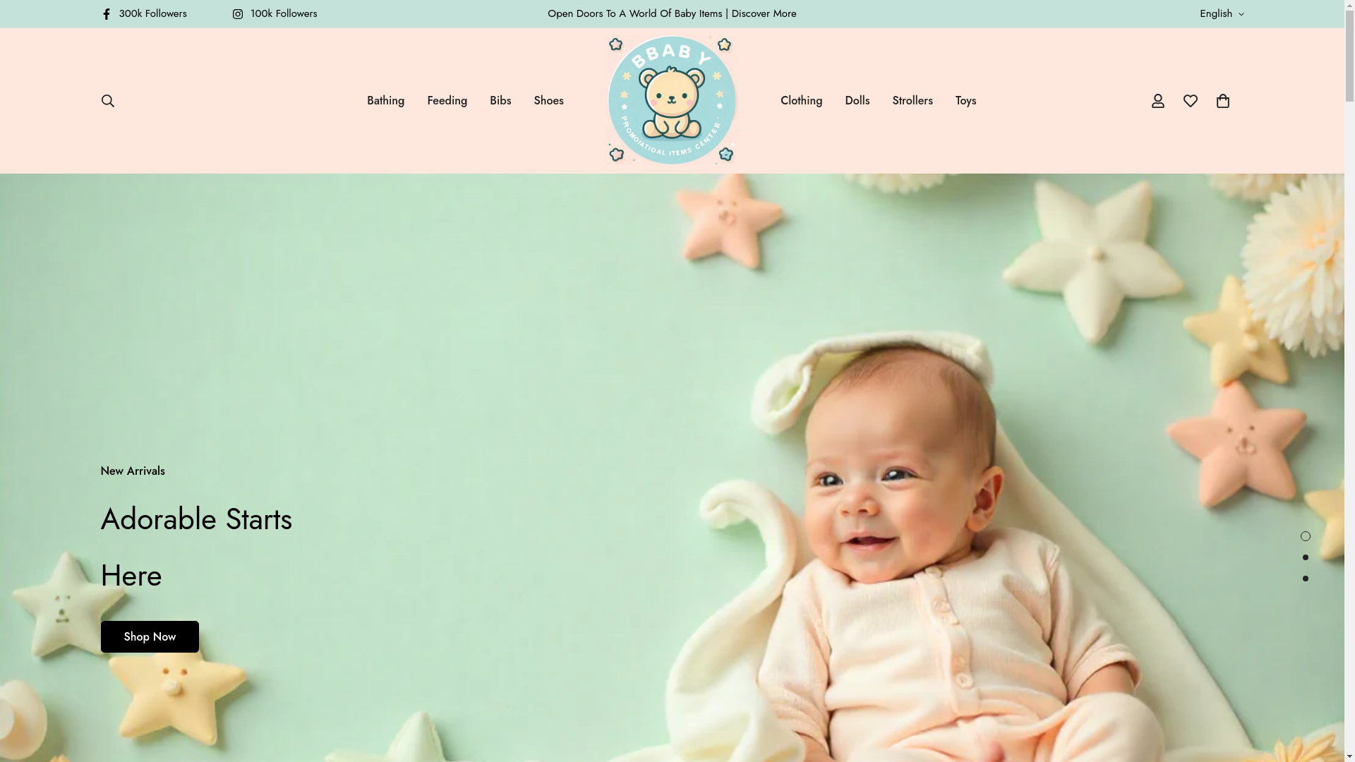 website screenshot of https://babypromotionalitemcenter.com/