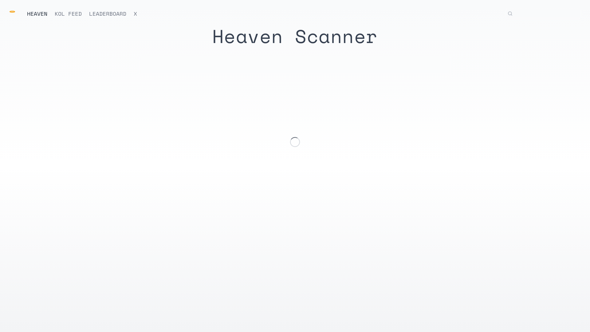 website screenshot of https://heavenscanner.xyz/