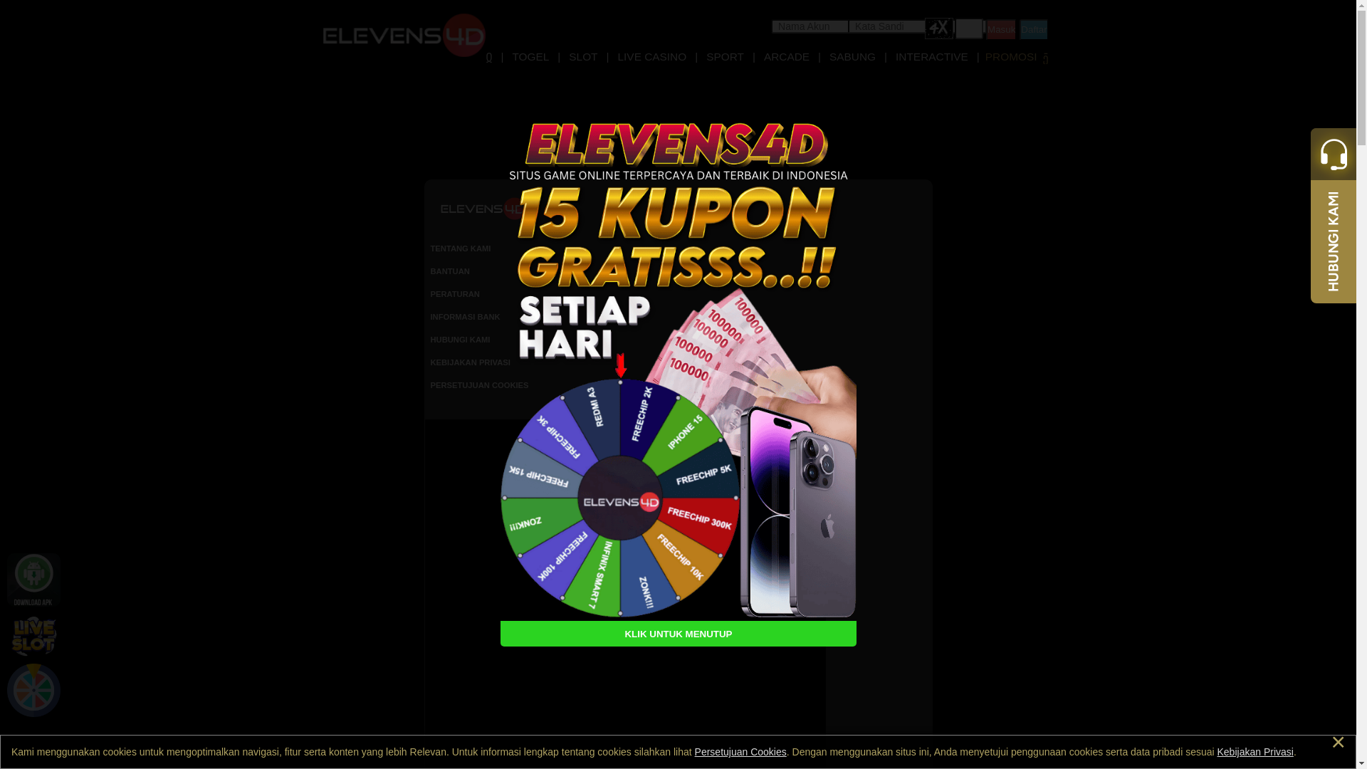 website screenshot of https://elevens4dcf.com/