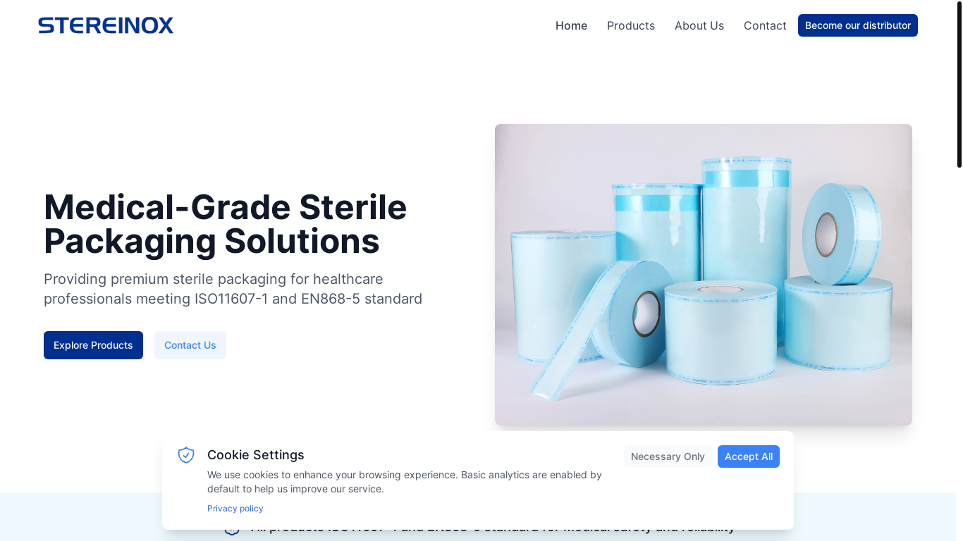 website screenshot of https://stereinox-nuxt.pages.dev/