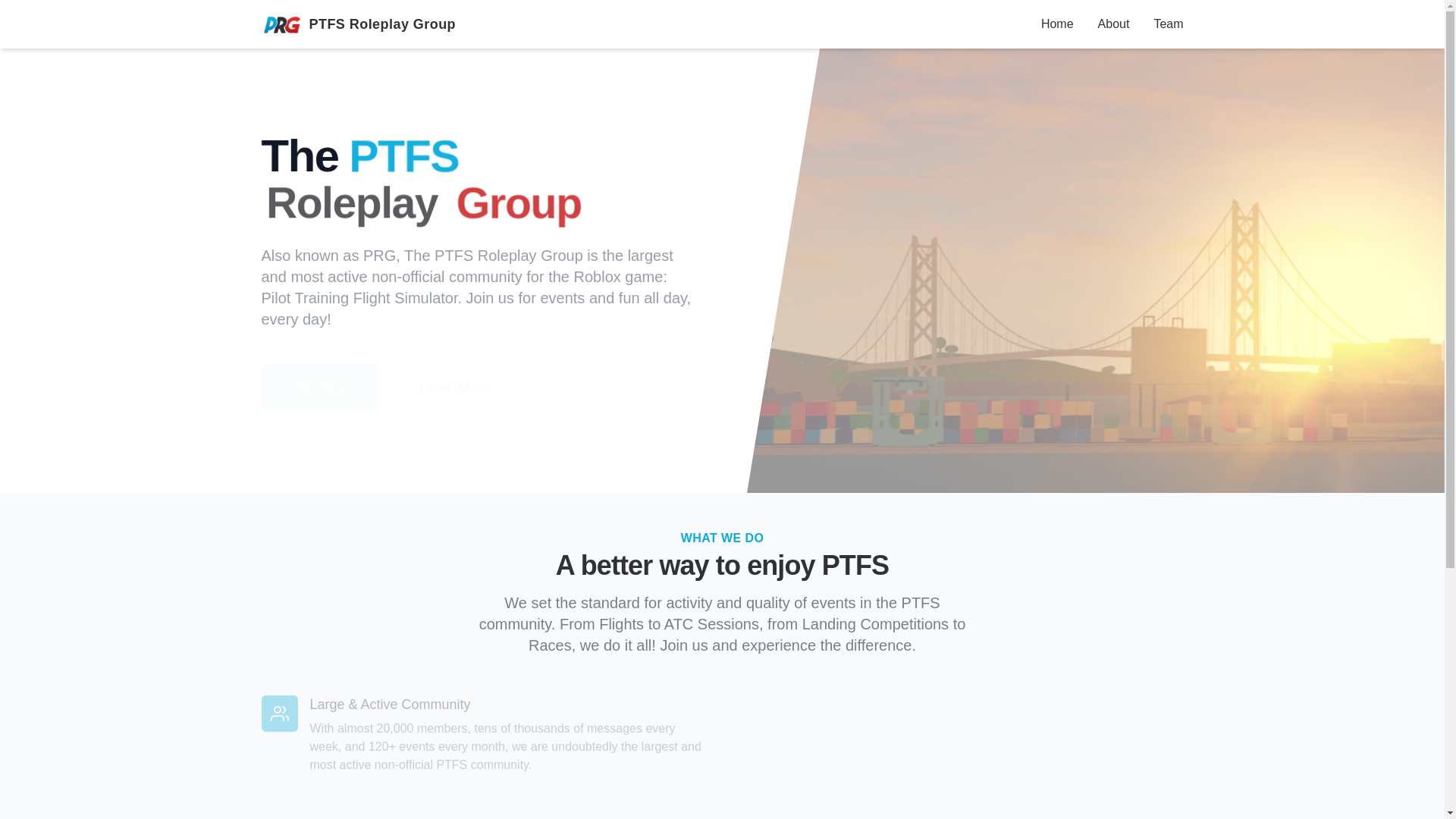 website screenshot of https://prg-site.pages.dev/