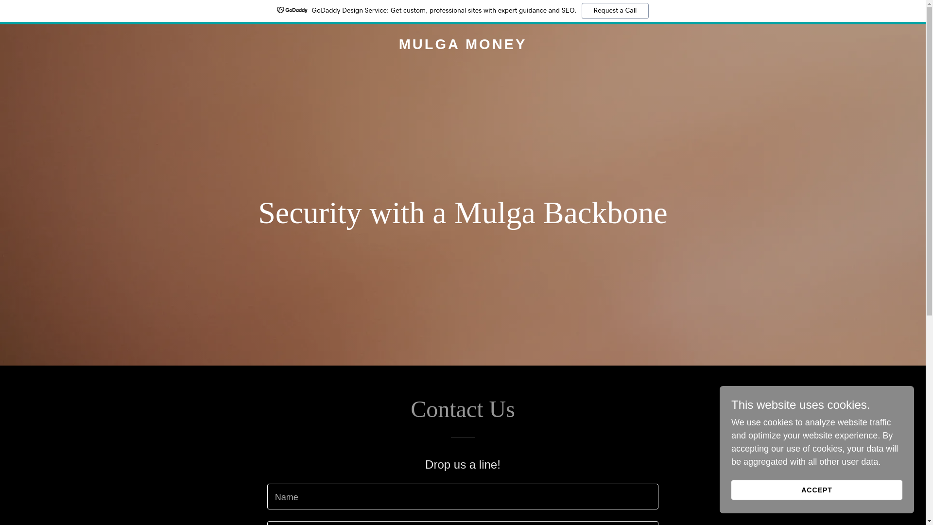website screenshot of https://mulgamoney.com/