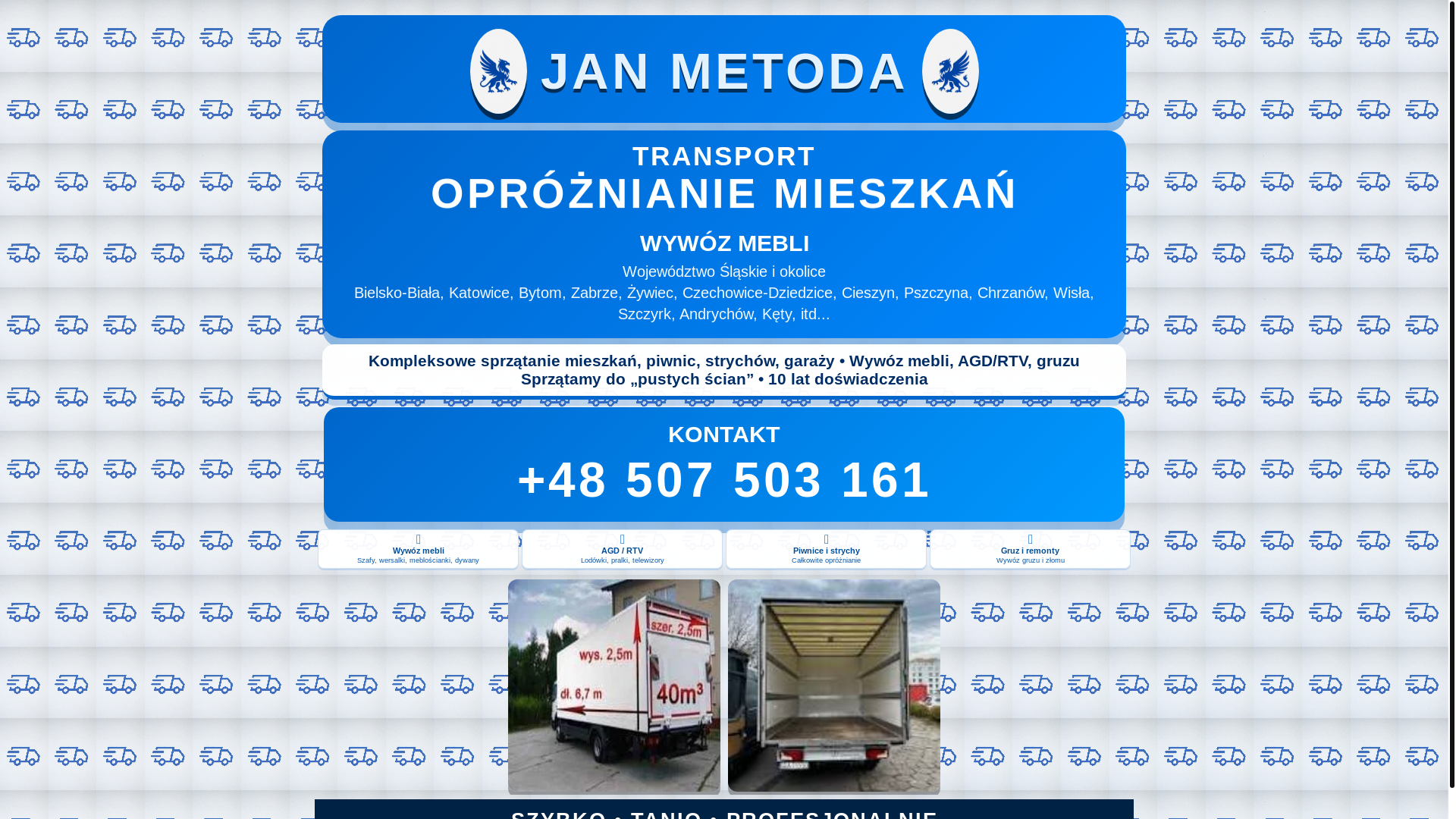 website screenshot of https://jan-metoda.pl/