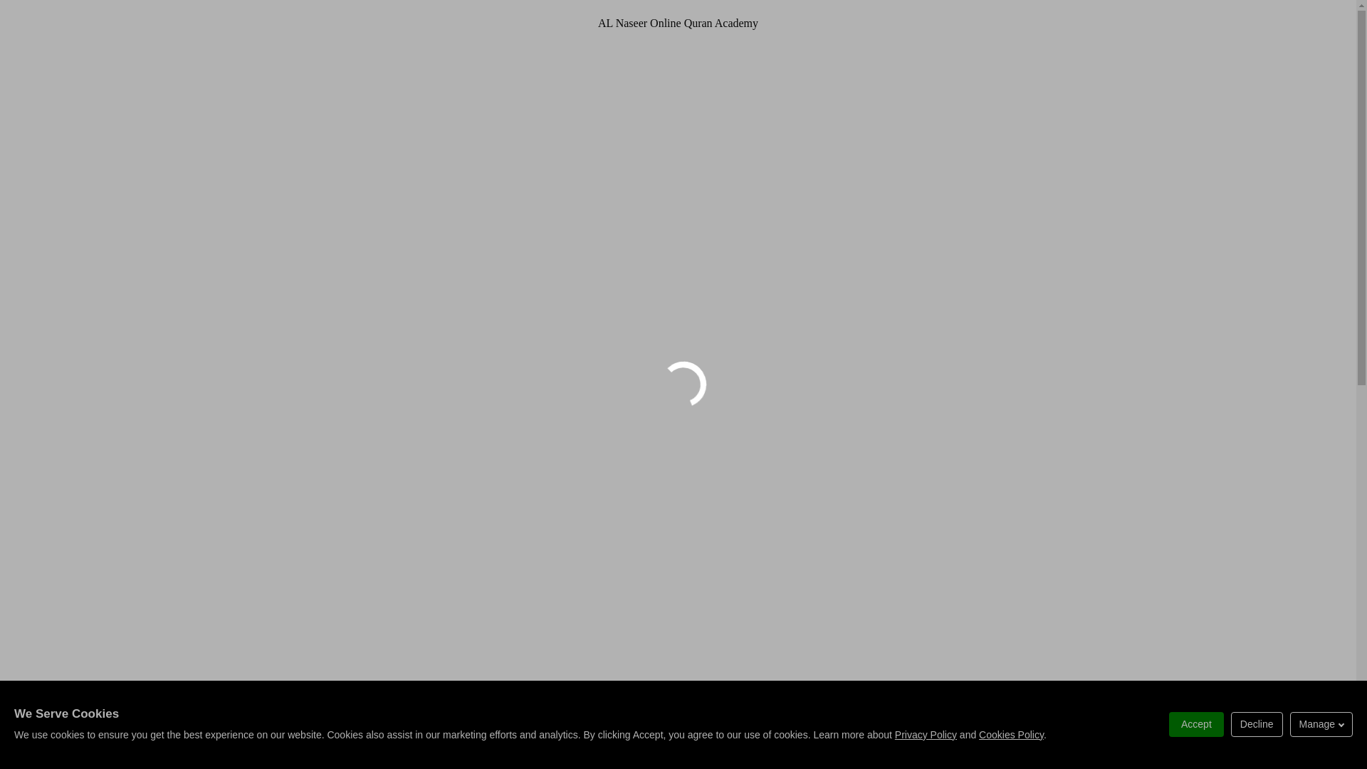 website screenshot of https://al-naseeronlinequranacademy.bio/