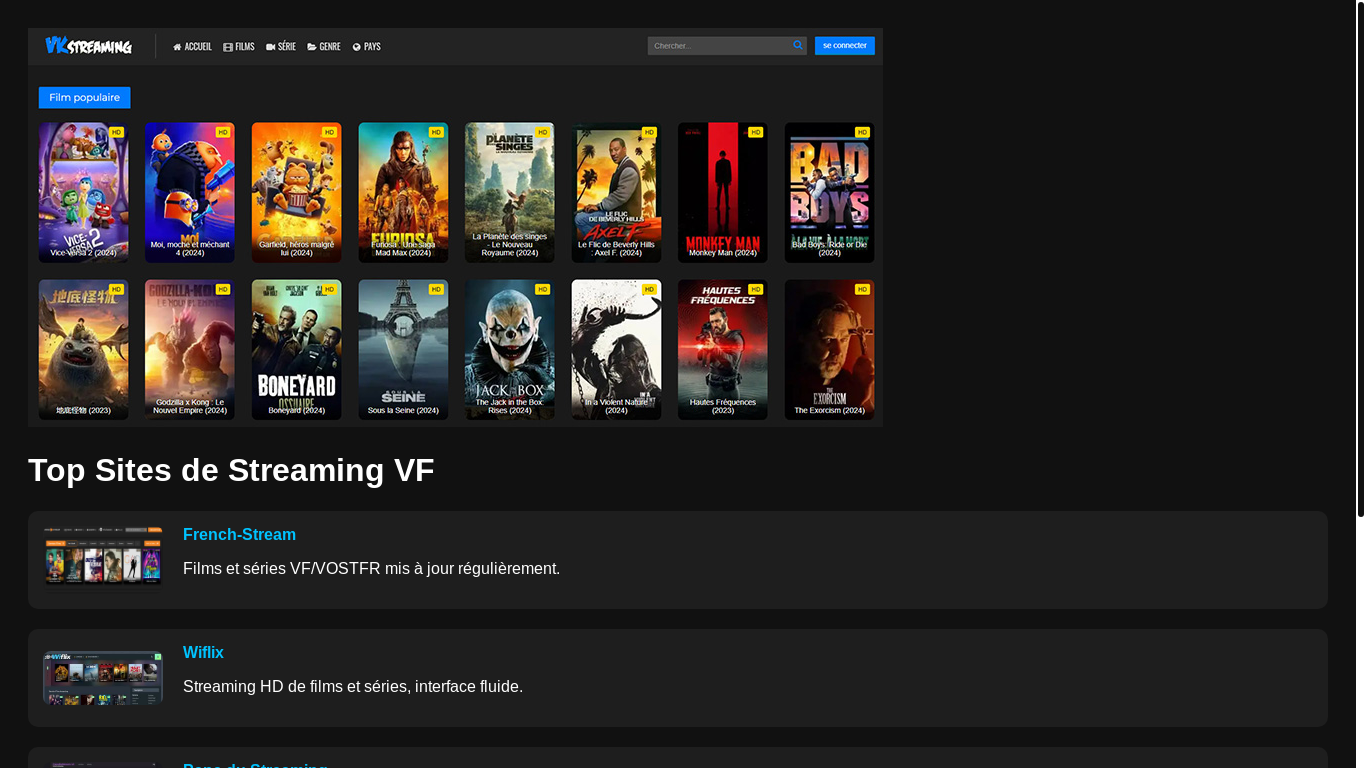 website screenshot of https://top-sites-streaming-vf.pages.dev/