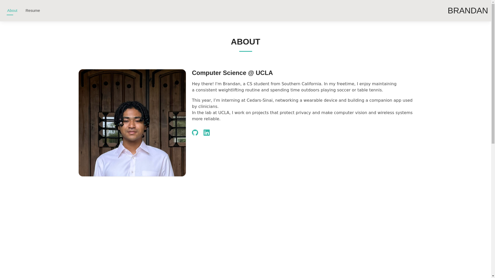 website screenshot of https://brandanbright.dev/