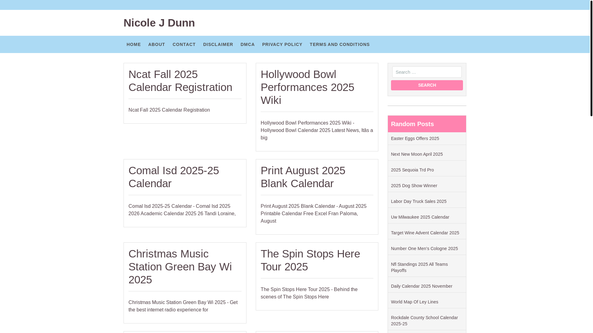 website screenshot of https://nicolejdunn.pages.dev/