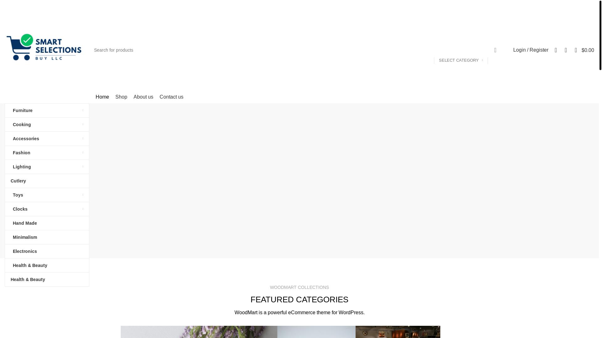 website screenshot of https://smartselectionsbuyllc.com/