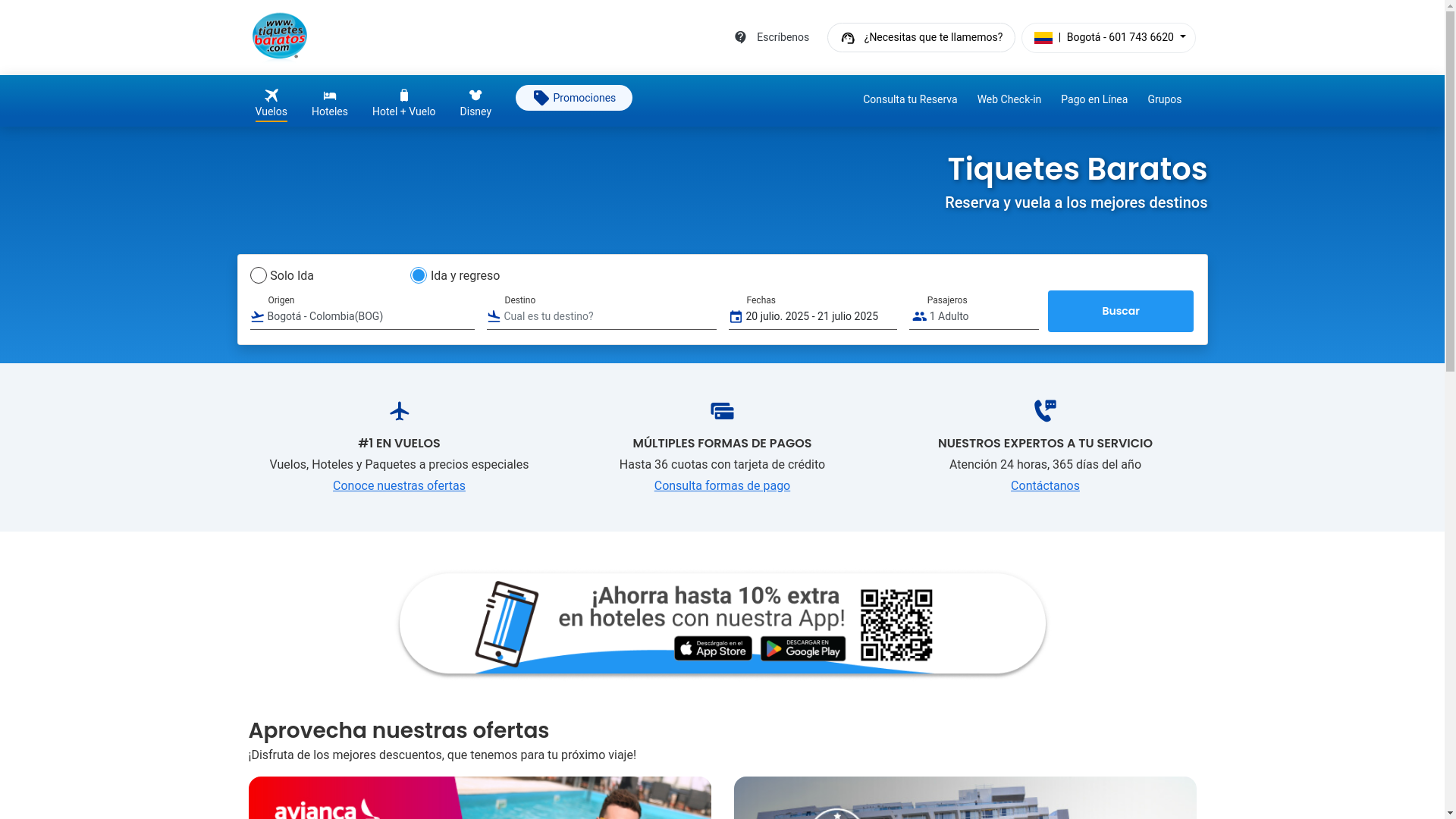 website screenshot of https://tustiquetebaratos.com/