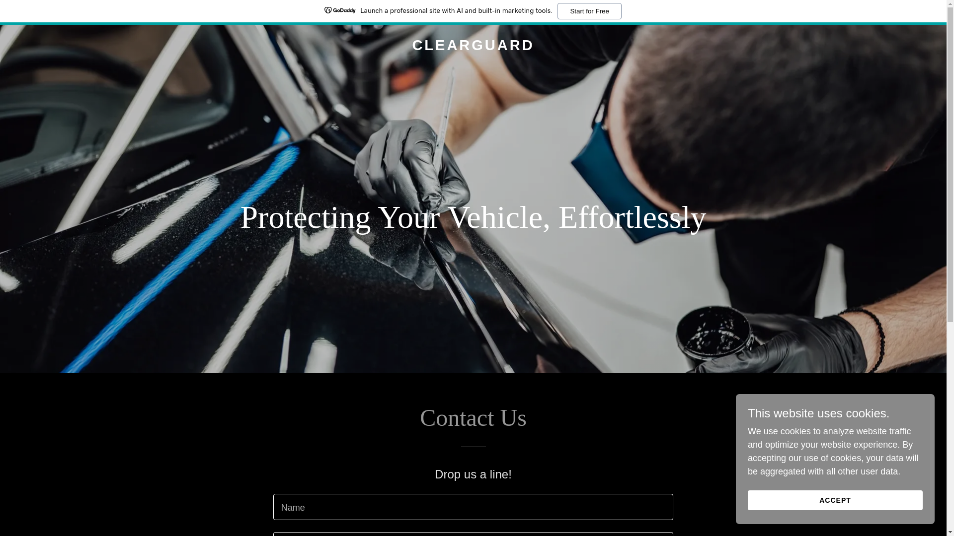 website screenshot of https://clear-guard.com.au/