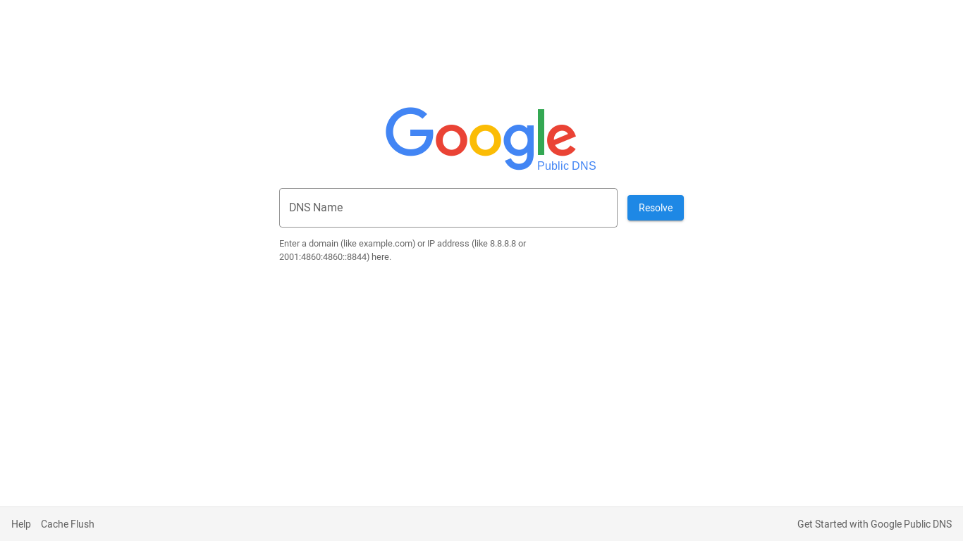 website screenshot of https://8.8.8.8/