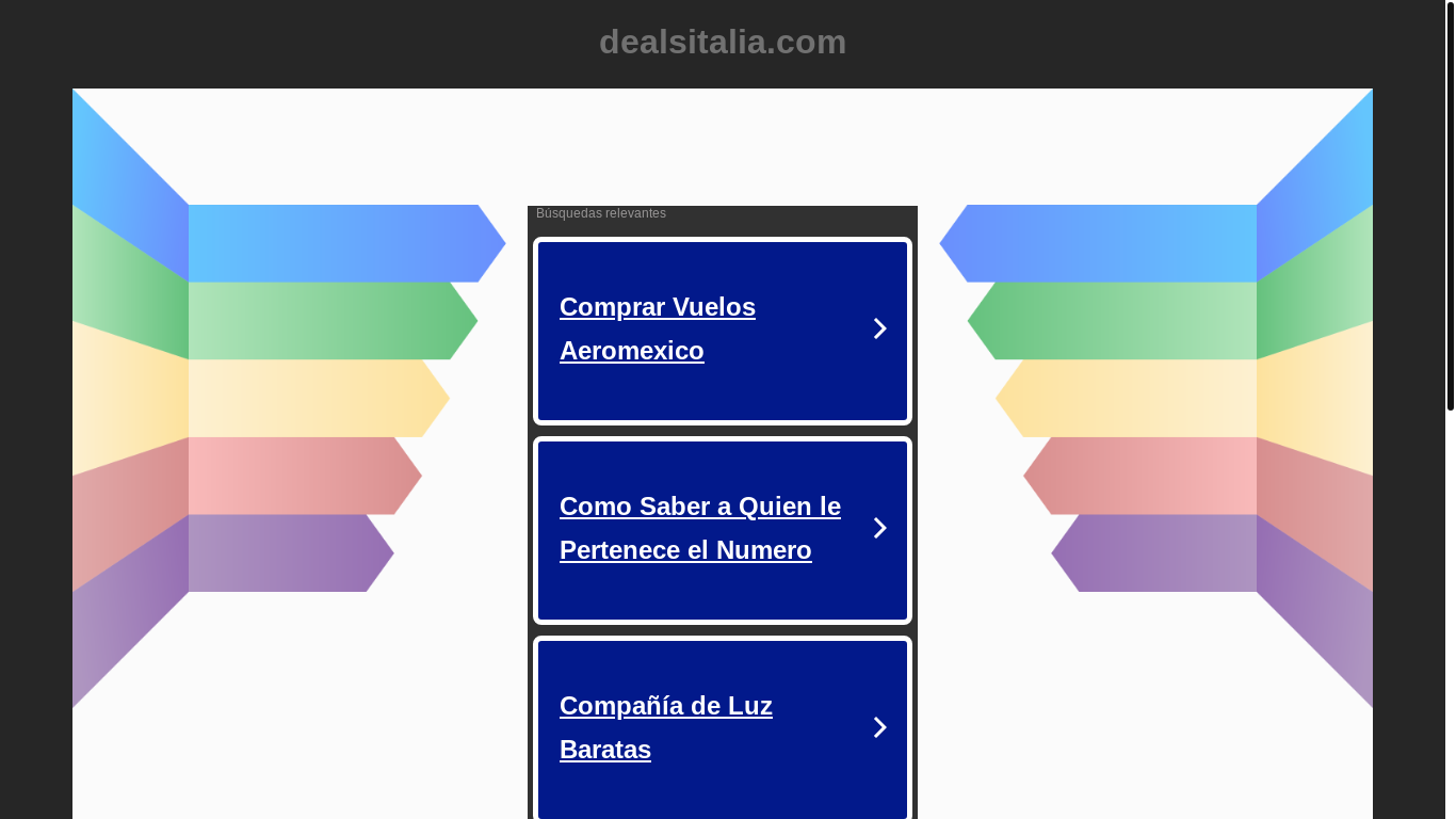 website screenshot of https://dealsitalia.com/