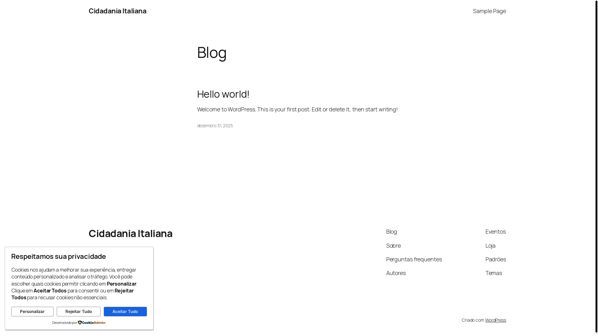 website screenshot of https://suelitalia.com.br/