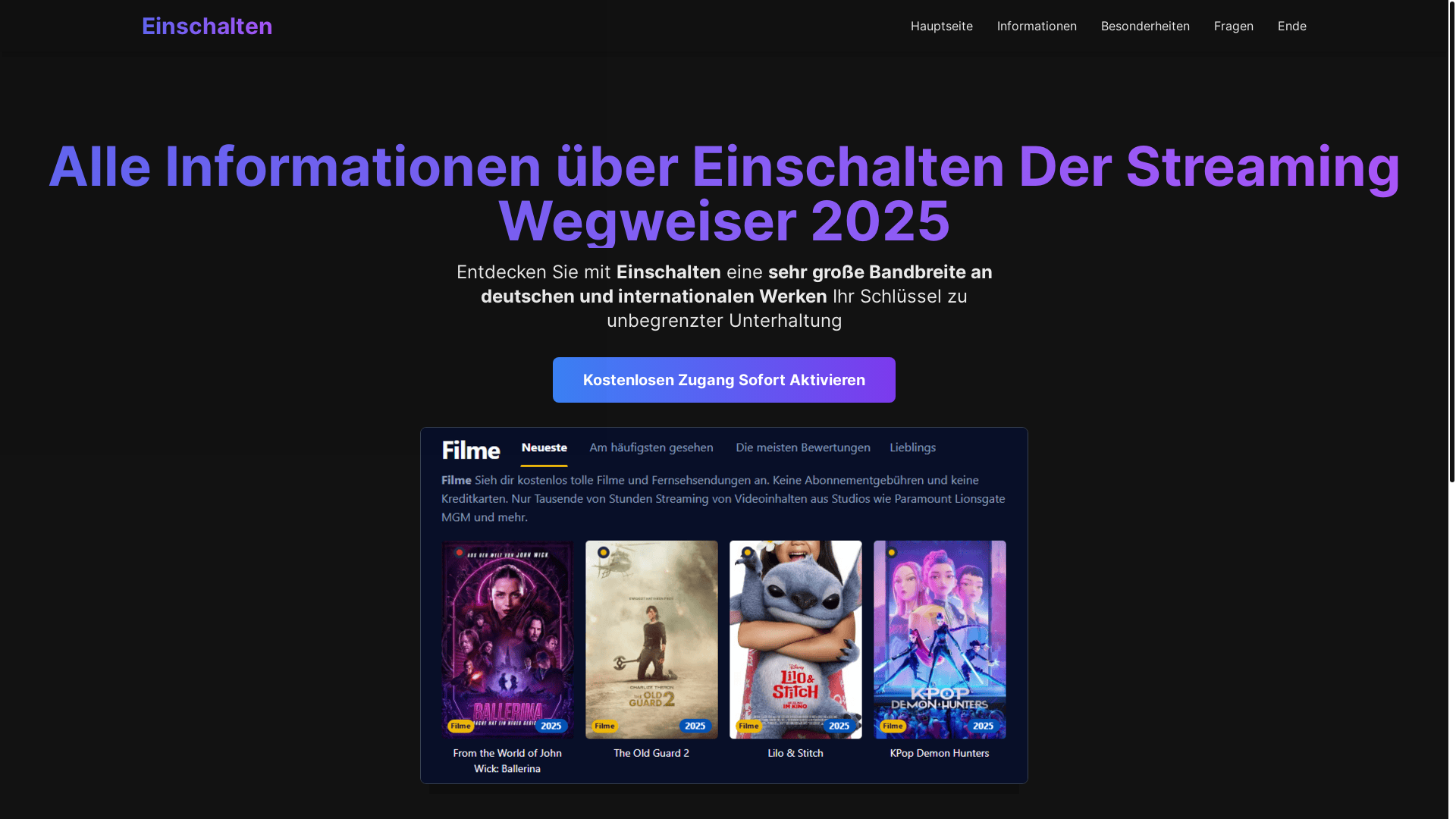 website screenshot of https://einschalten-bpue.pages.dev/