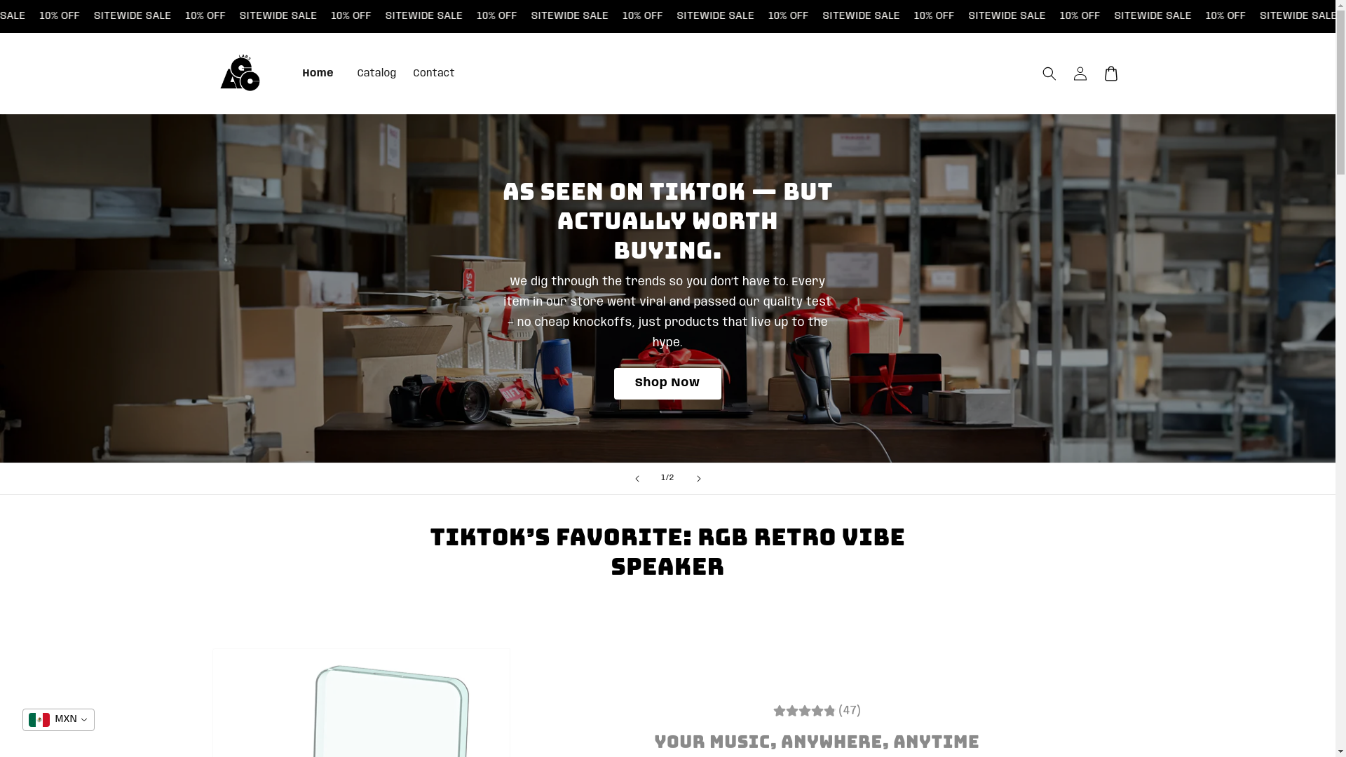 website screenshot of https://agclabs.store/