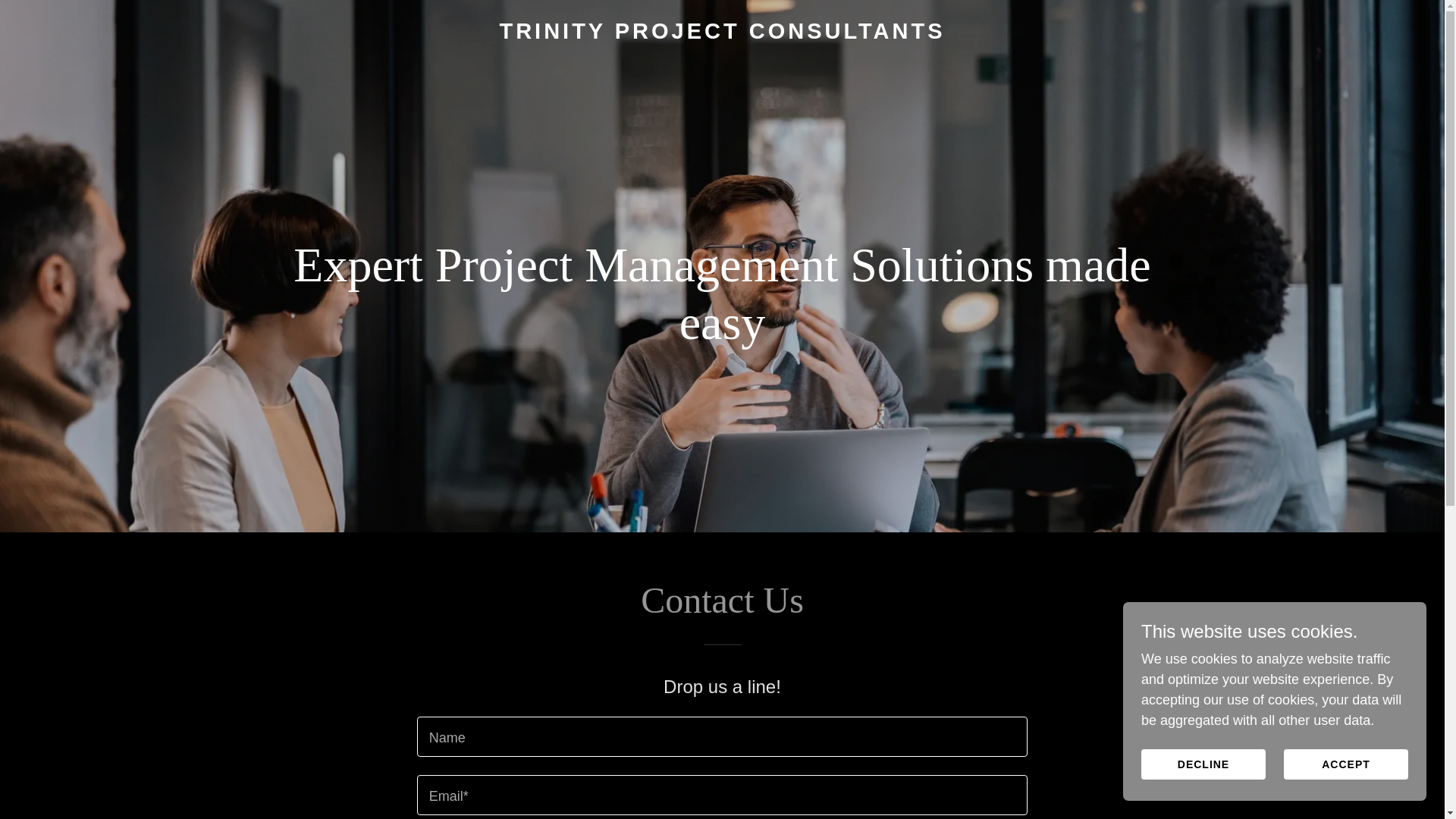 website screenshot of https://trinityproject.consulting/