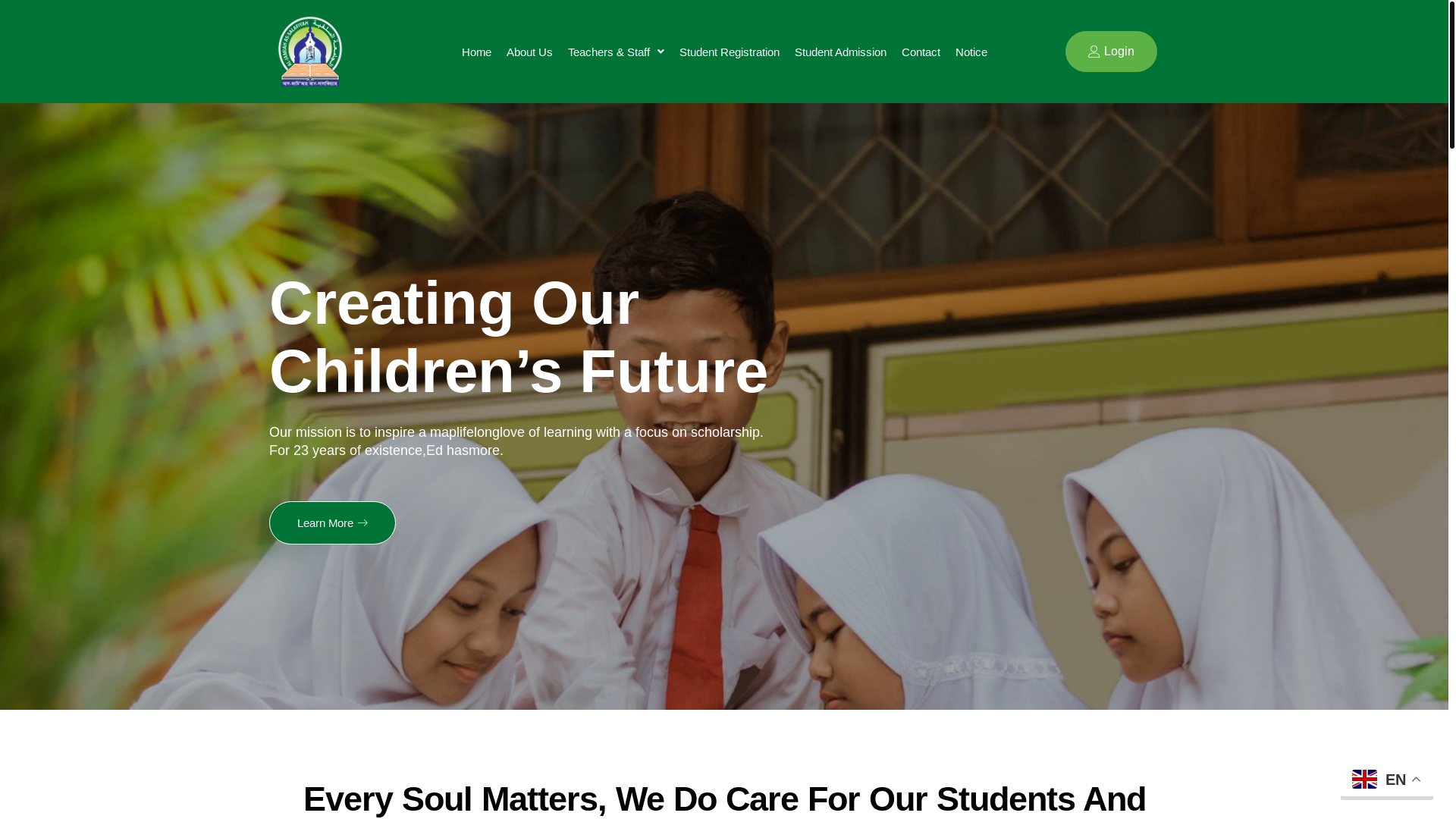 website screenshot of https://ajas.edu.bd/