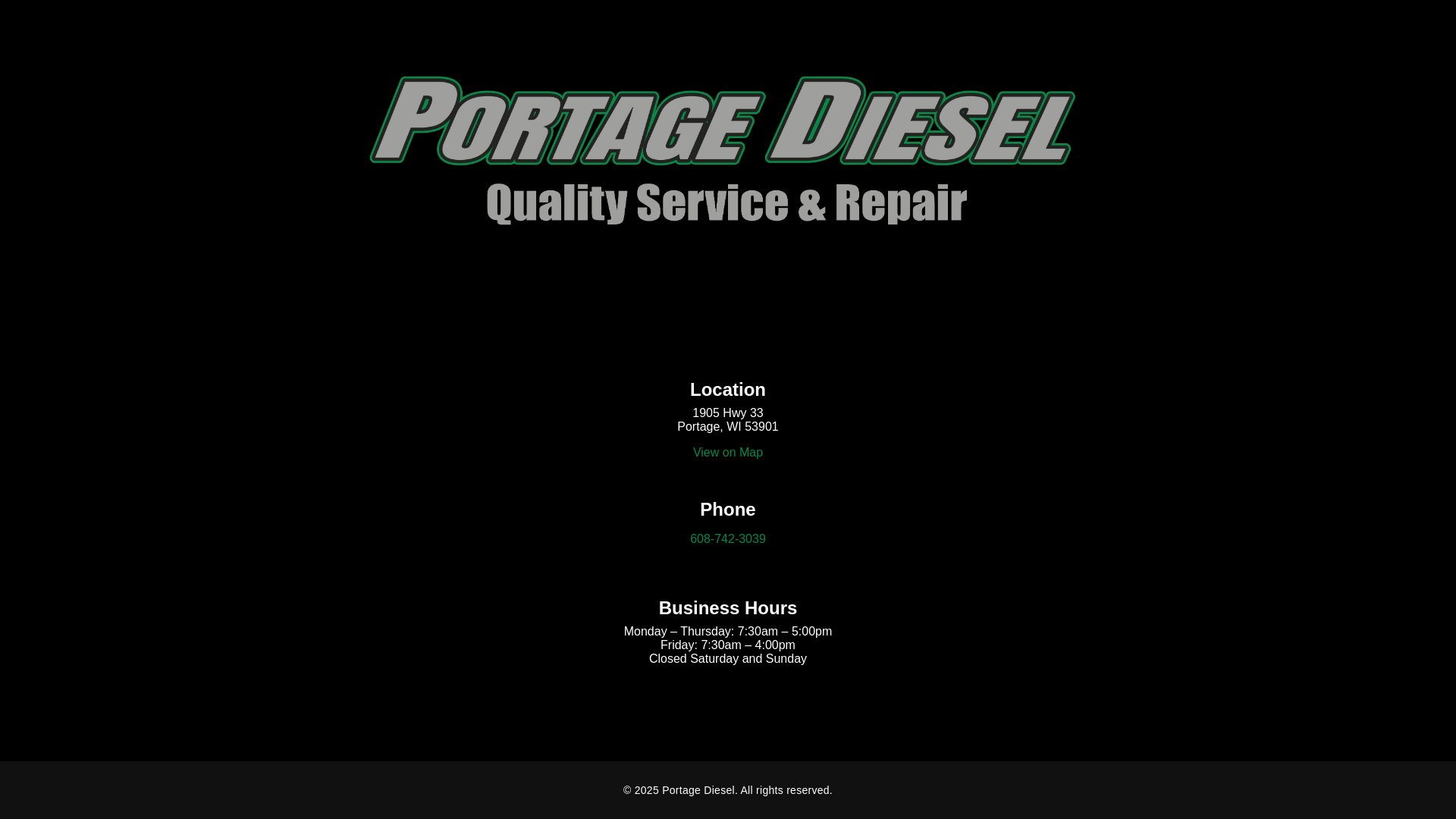 website screenshot of https://portagediesel-com.pages.dev/