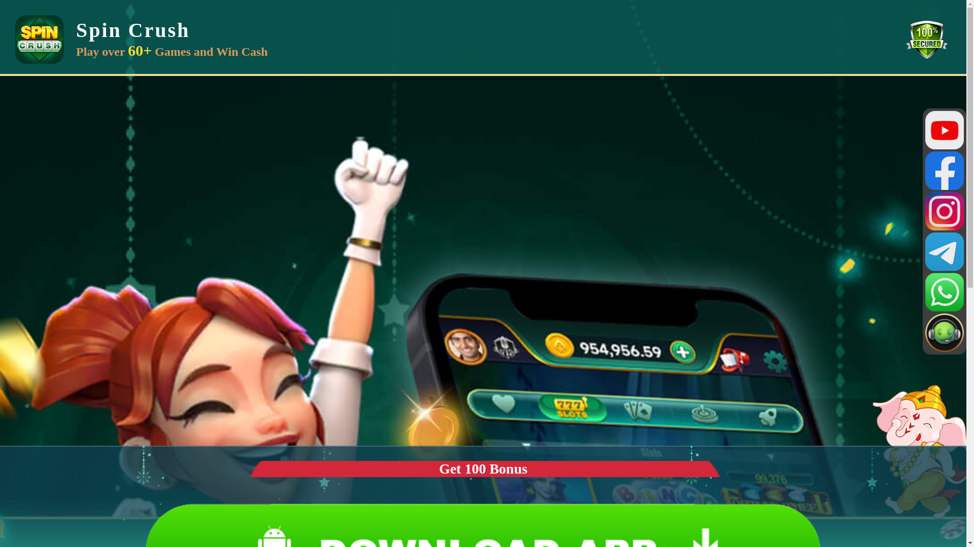 website screenshot of https://spincrush35.com/