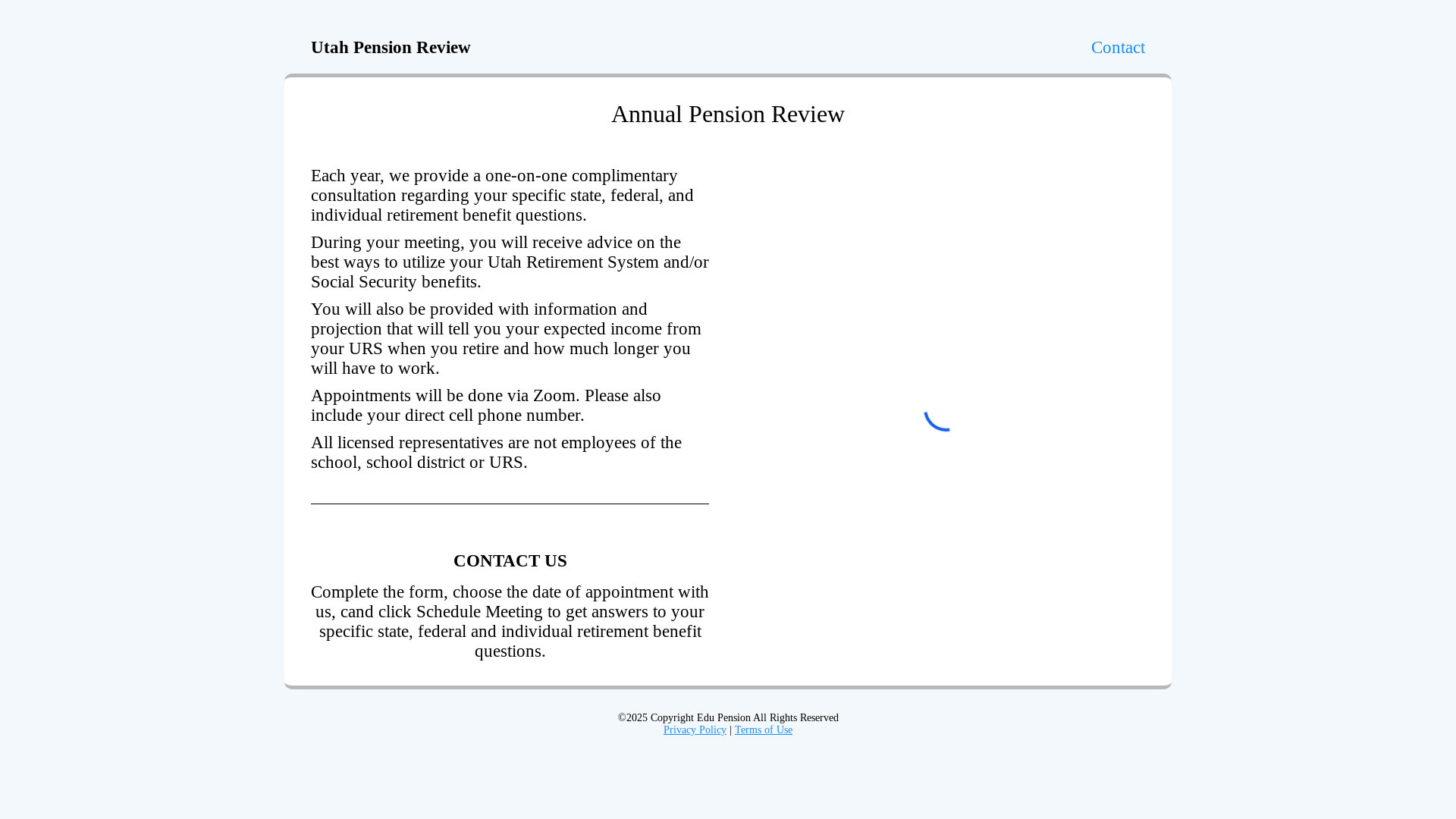 website screenshot of https://mypension-edu.com/