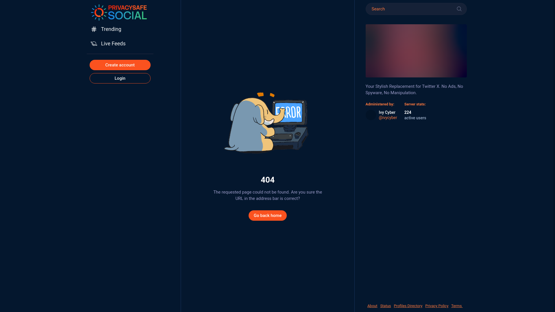 website screenshot of https://privacysafe.social/ap/users/115667078556932171/statuses/115728887189487436