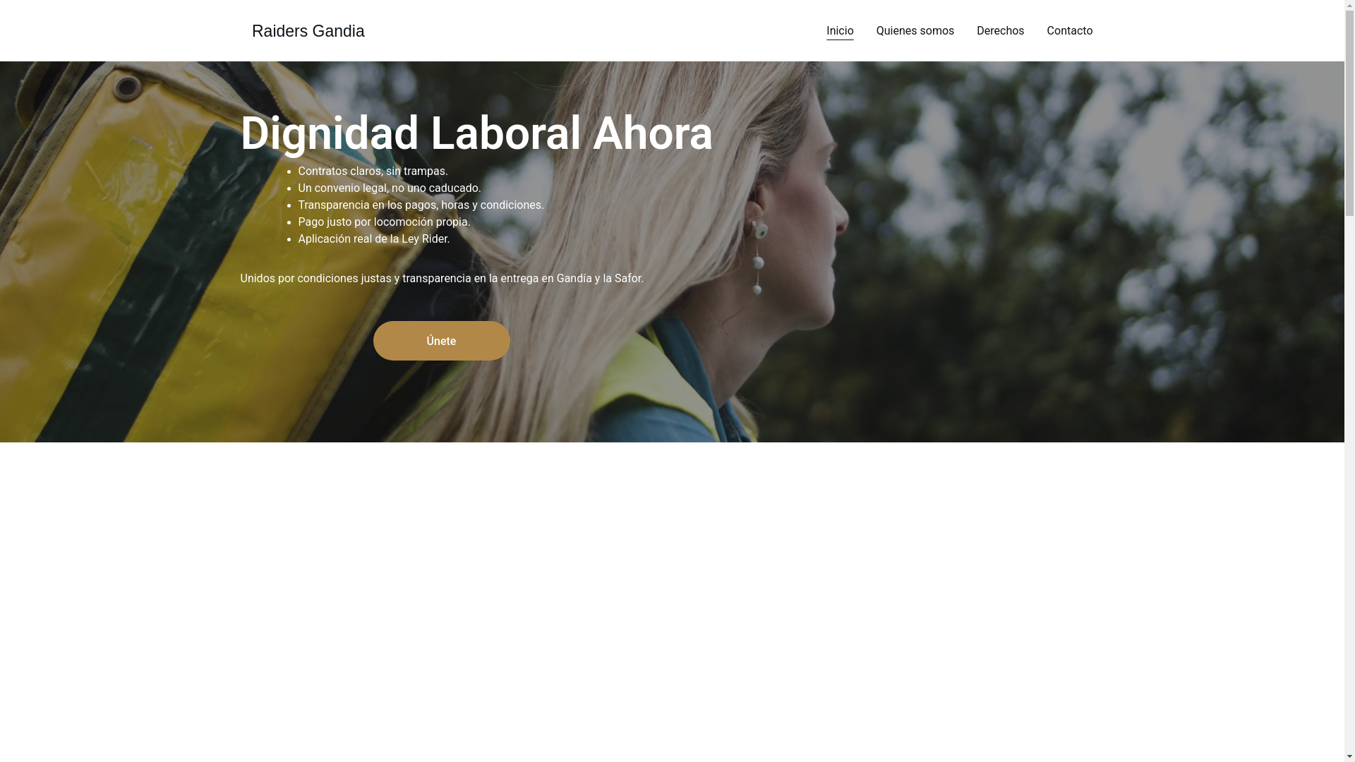 website screenshot of https://lavozdelrider.es/