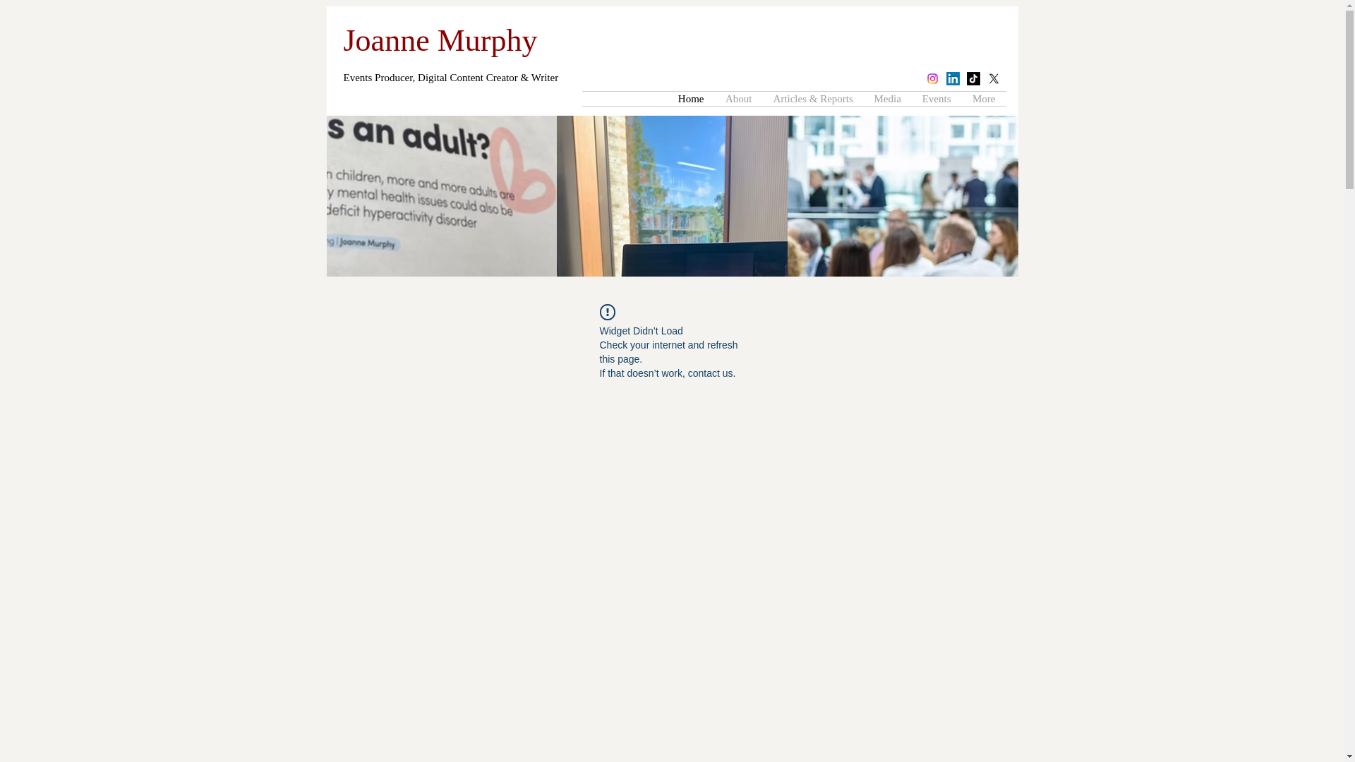 website screenshot of https://joannemurphy.co.uk/