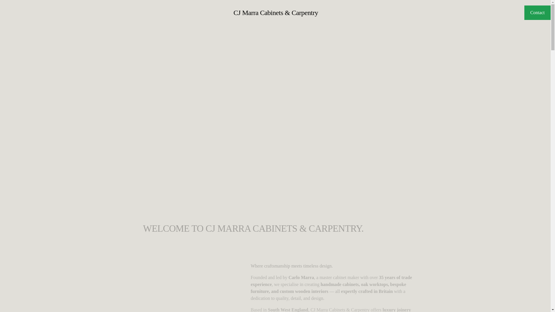 website screenshot of https://cjmarracabinetscarpentry.co.uk/